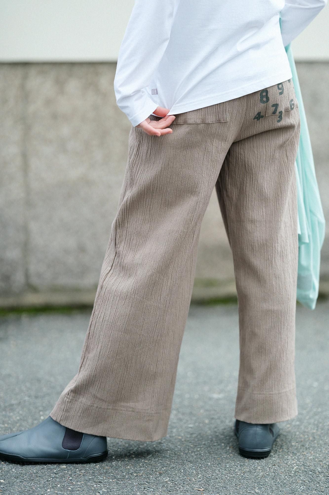 【online한정】타카시마치지미 20/10 와이드 팬츠 2.0/샤네즈