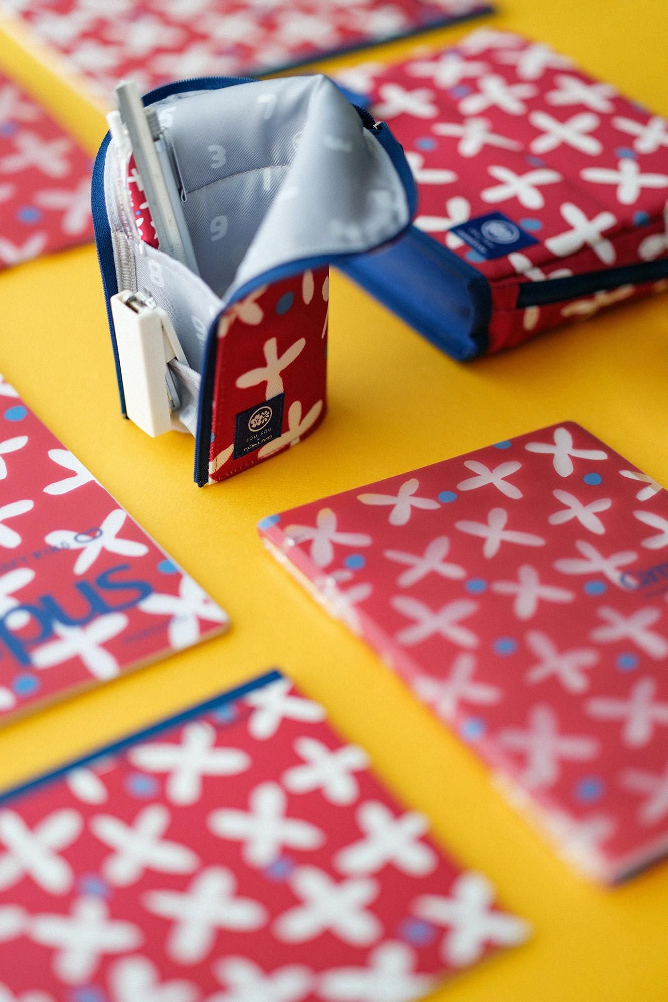 SOU・SOU× Kokuyo 스탠드 펜 케이스/스즈시로 풀