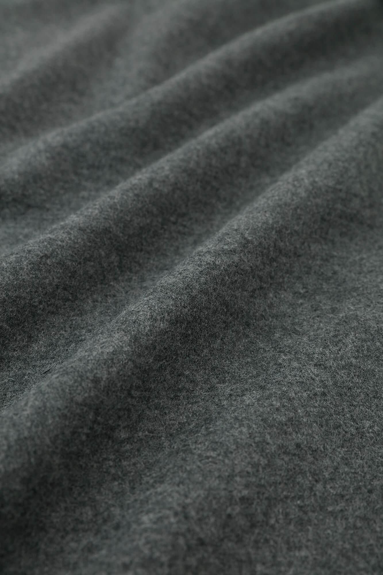 Combed Yarn Felted Interlock Knitting-Sided Knit Largo One-piece Dress Maxi Length / Grey Ink