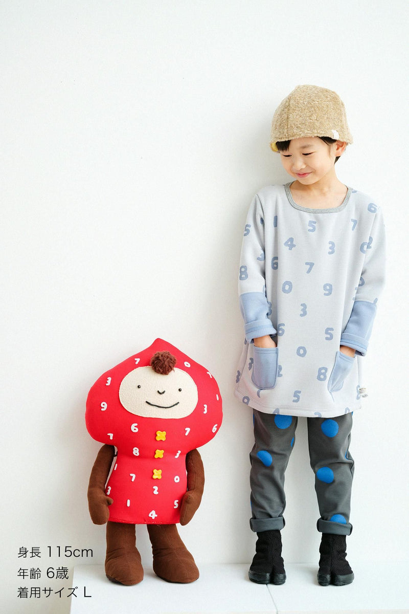 Bi-color Sleeve Square Neck Shirt Akome