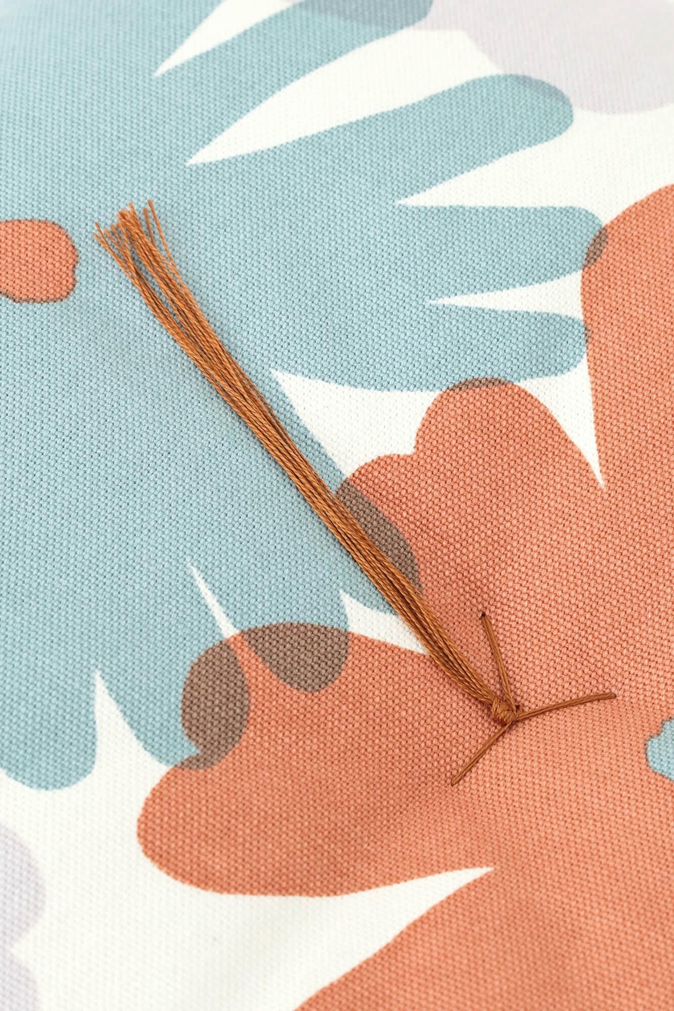 SOU・SOUKyoto Cushion（No.8 Canvas）／Oraka Multicolored Middle Koharu(KohaWear）【※DeliveryApproximately 3 weeks]