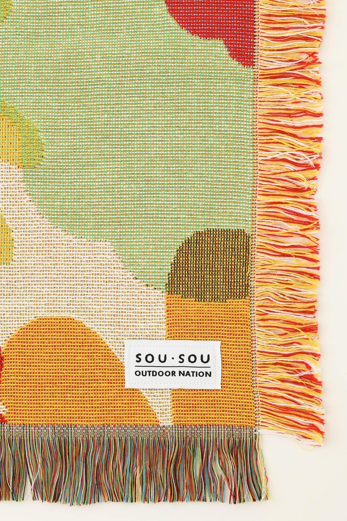 SOU・SOU×誠品書店 ピクニックブランケット／おおらか トロピカル