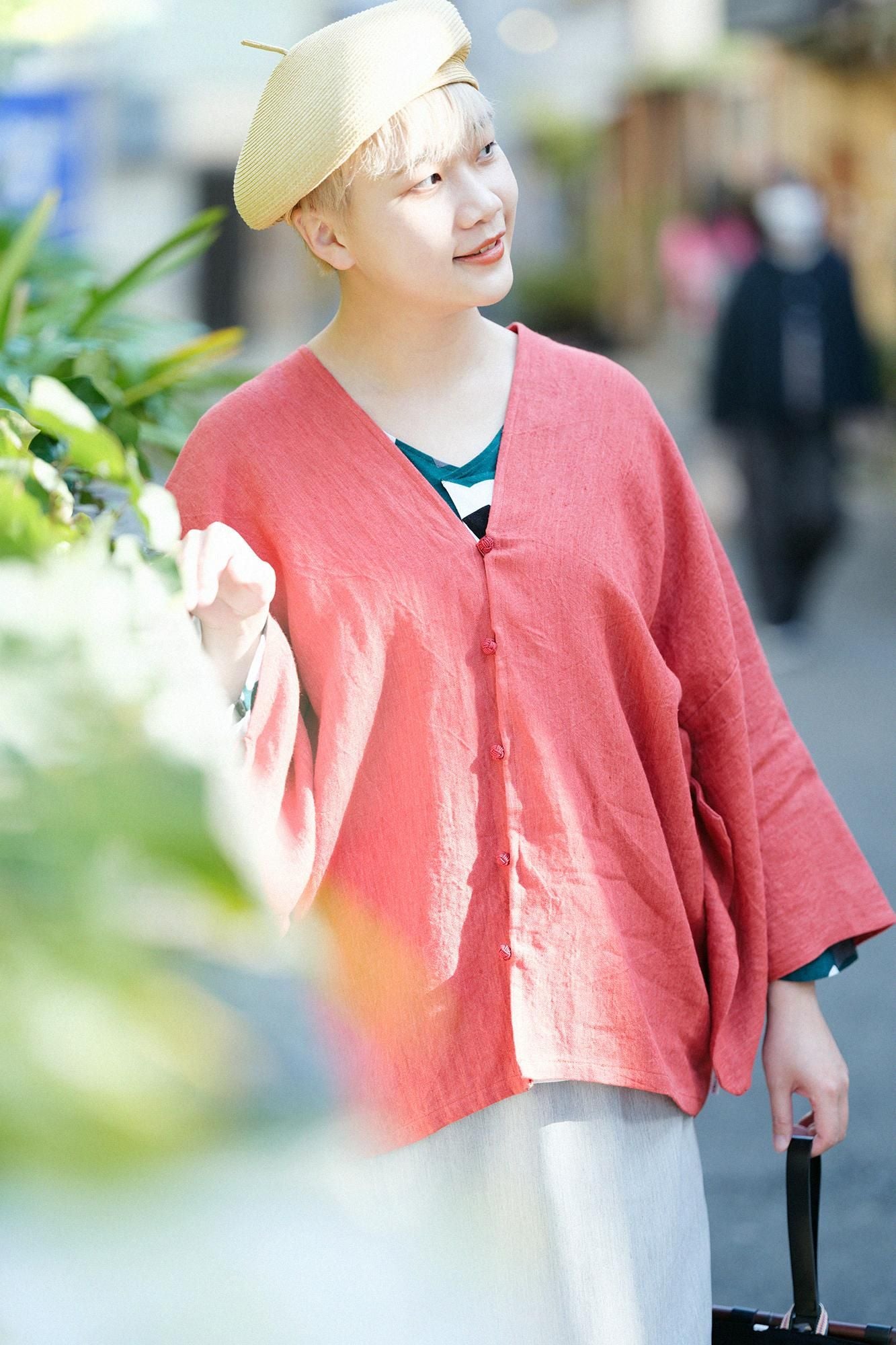 sousou はつき遠州麻 遠州麻（えんしゅうあさ） はつき／朱色（しゅいろ）