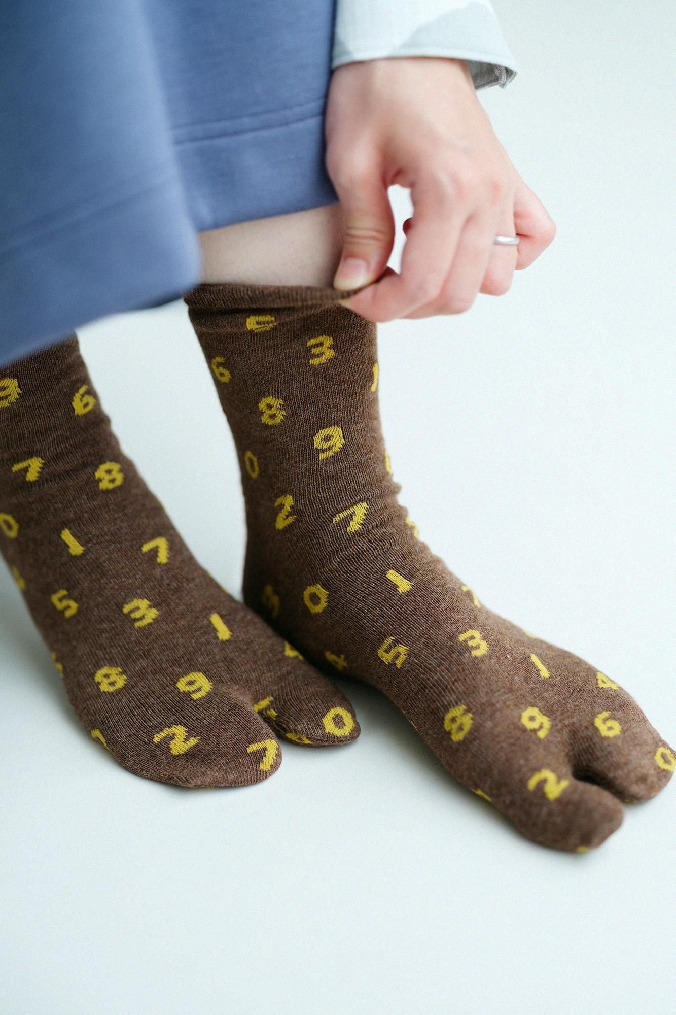 【net Limited 40%OFF】Eco Tabi Socks (Mid-calf)／SO-SU-U Heather Agarwood【Women】