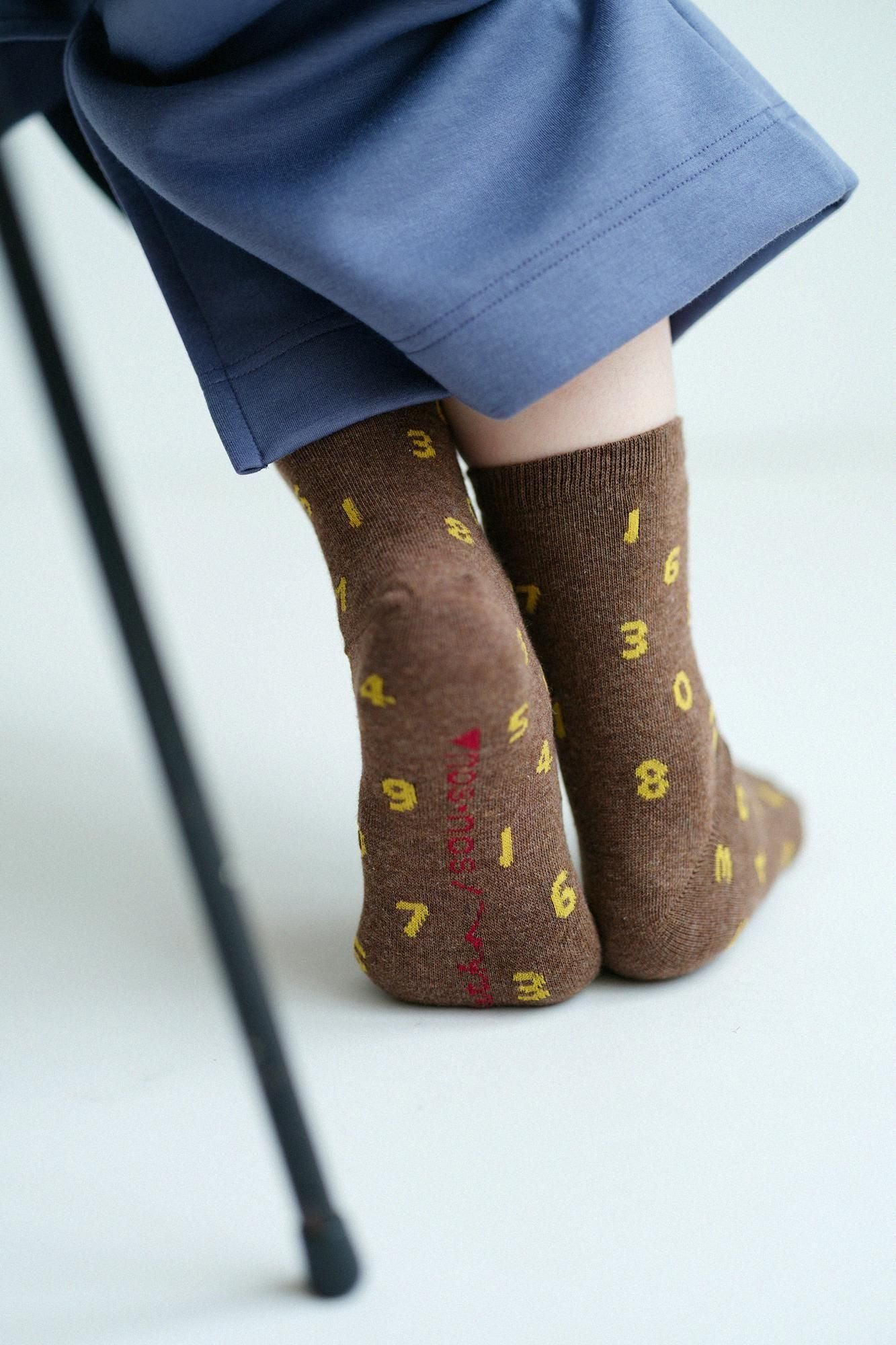 【net Limited 40%OFF】Eco Tabi Socks (Mid-calf)／SO-SU-U Heather Agarwood【Women】