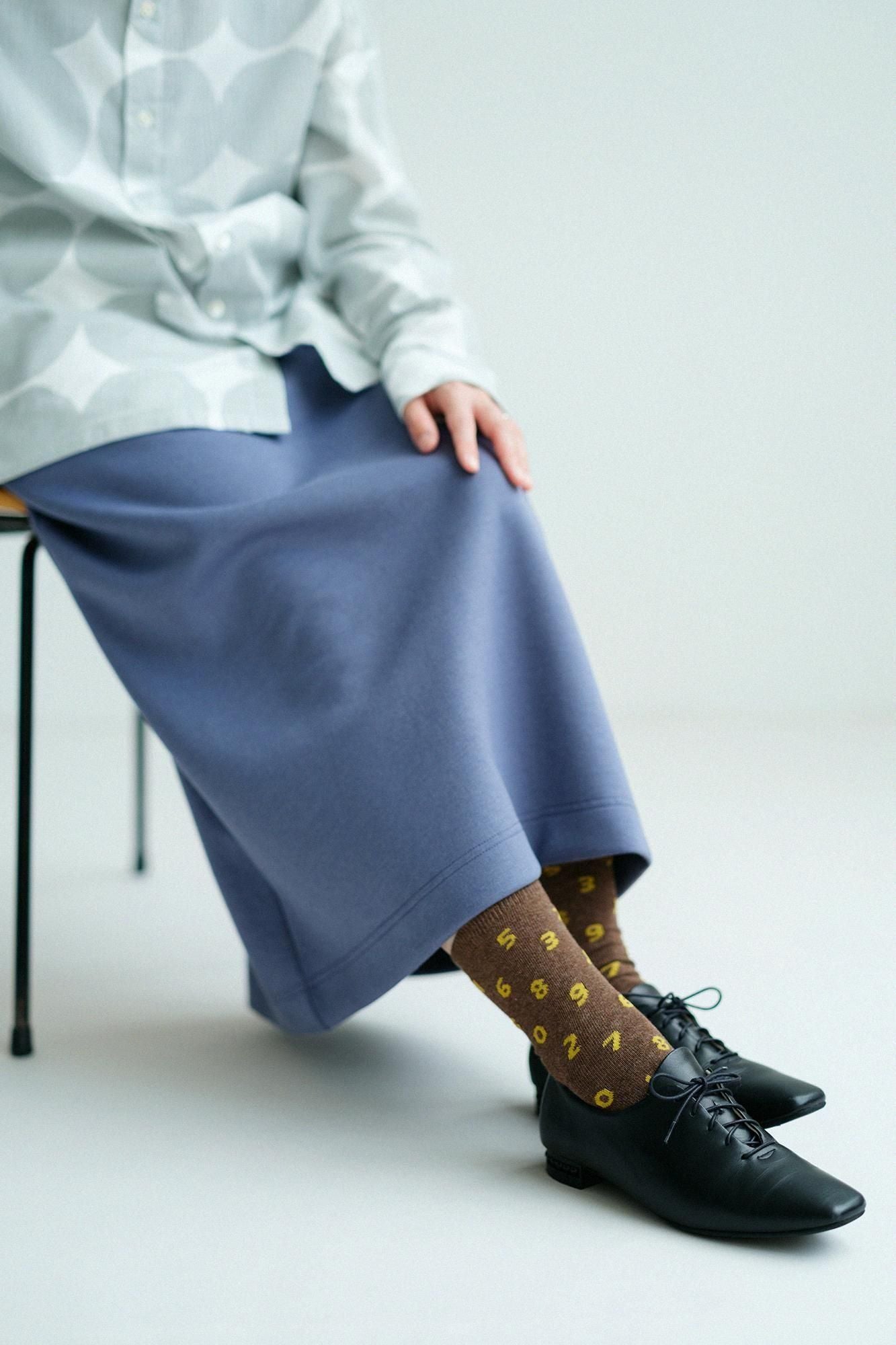 【net Limited 40%OFF】Eco Tabi Socks (Mid-calf)／SO-SU-U Heather Agarwood【Women】