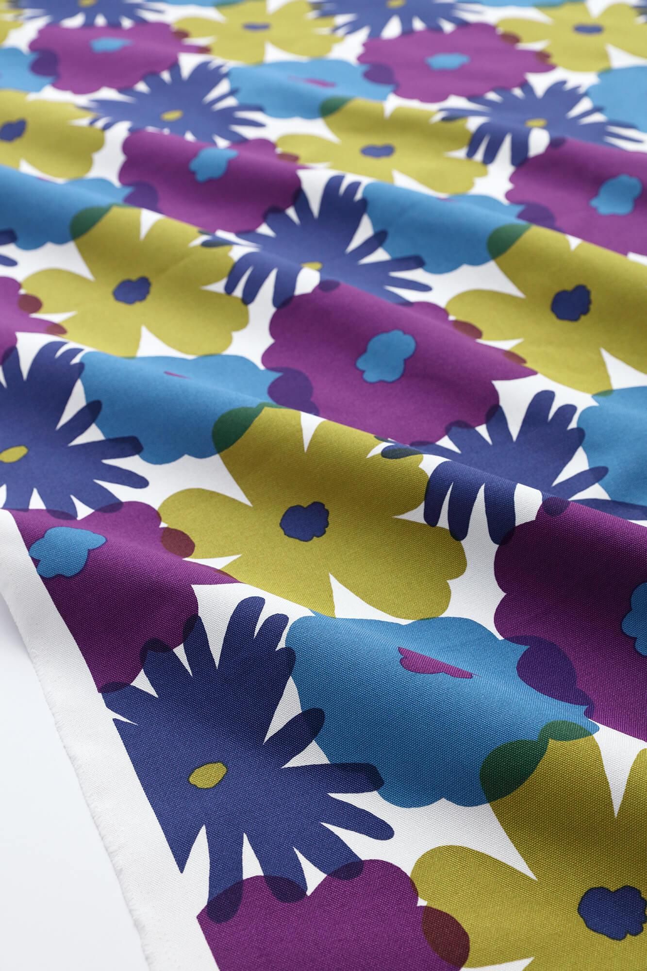 布料剪裁販售 （8號帆布）／落落大方繽紛 裡面 白南風（Shirahae）<50cm