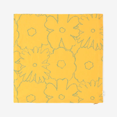 平織り20番手 クッション（座布団）カバー／おおらか らくがき【※お届けに約3週間】