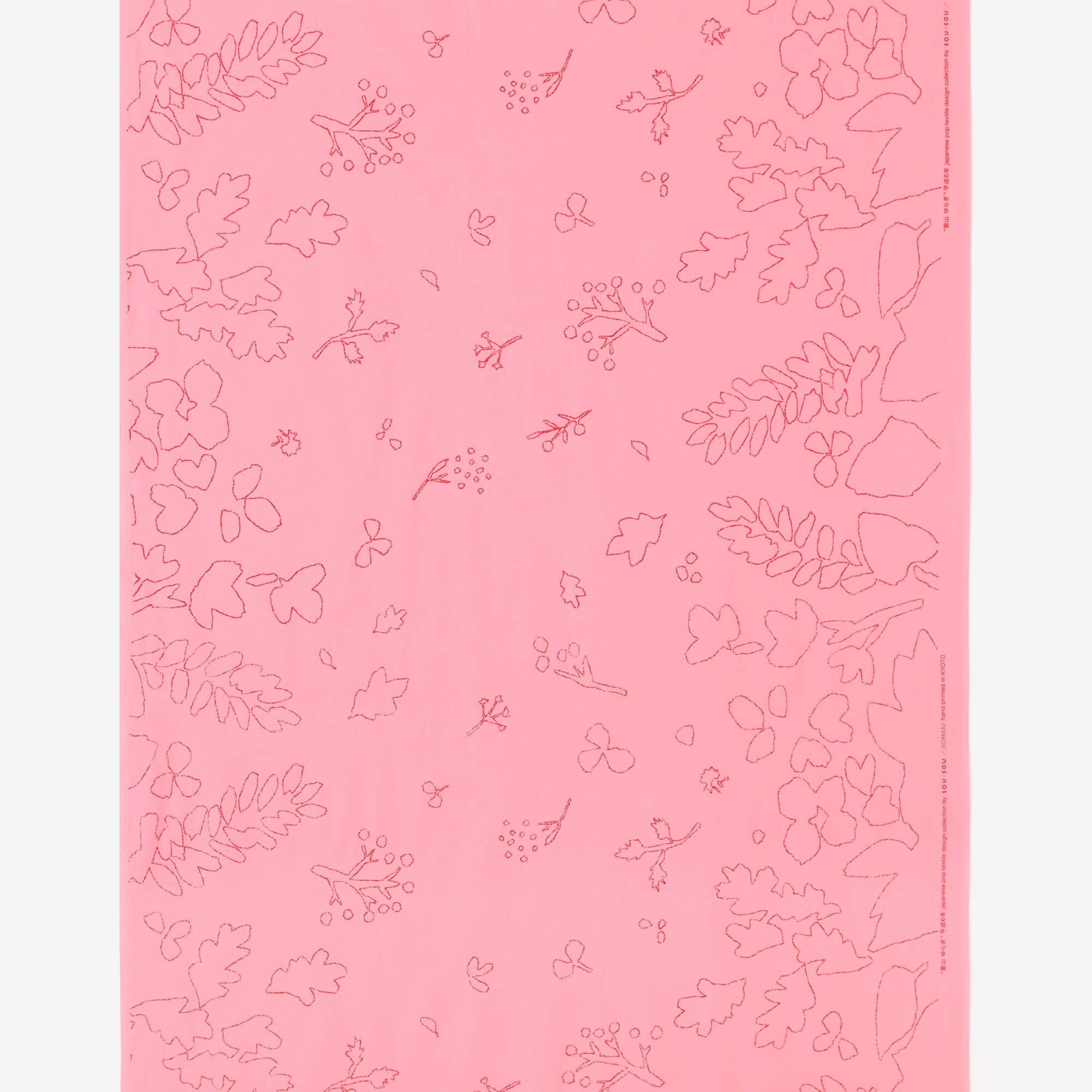 Textile sold in cuts (20th count plain weave)/Rural Woodland Sway<50cm>