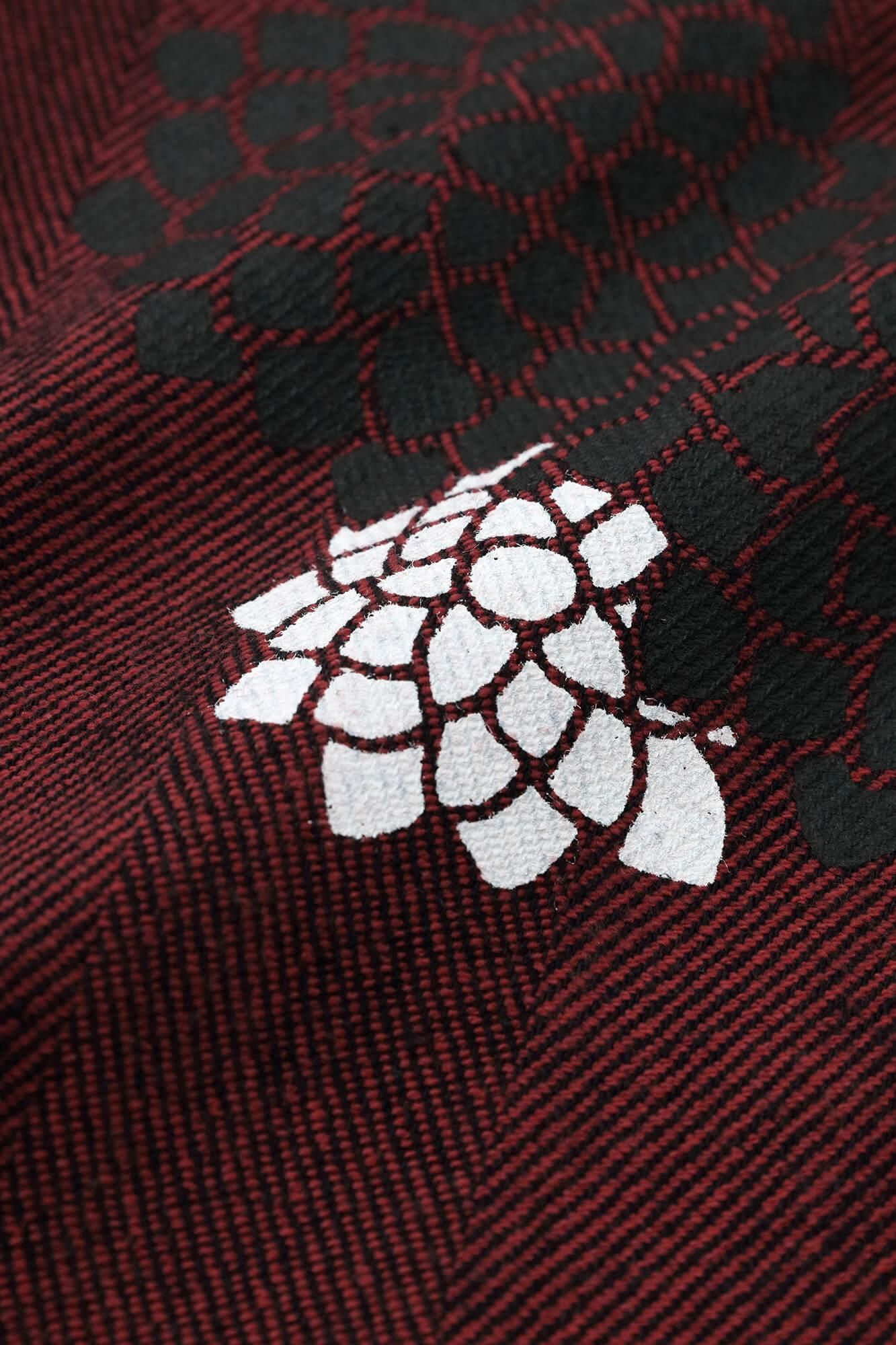 코튼 린넨 스기아야오리 히다 몸뻬／구름사이에 국화 Suo Iro