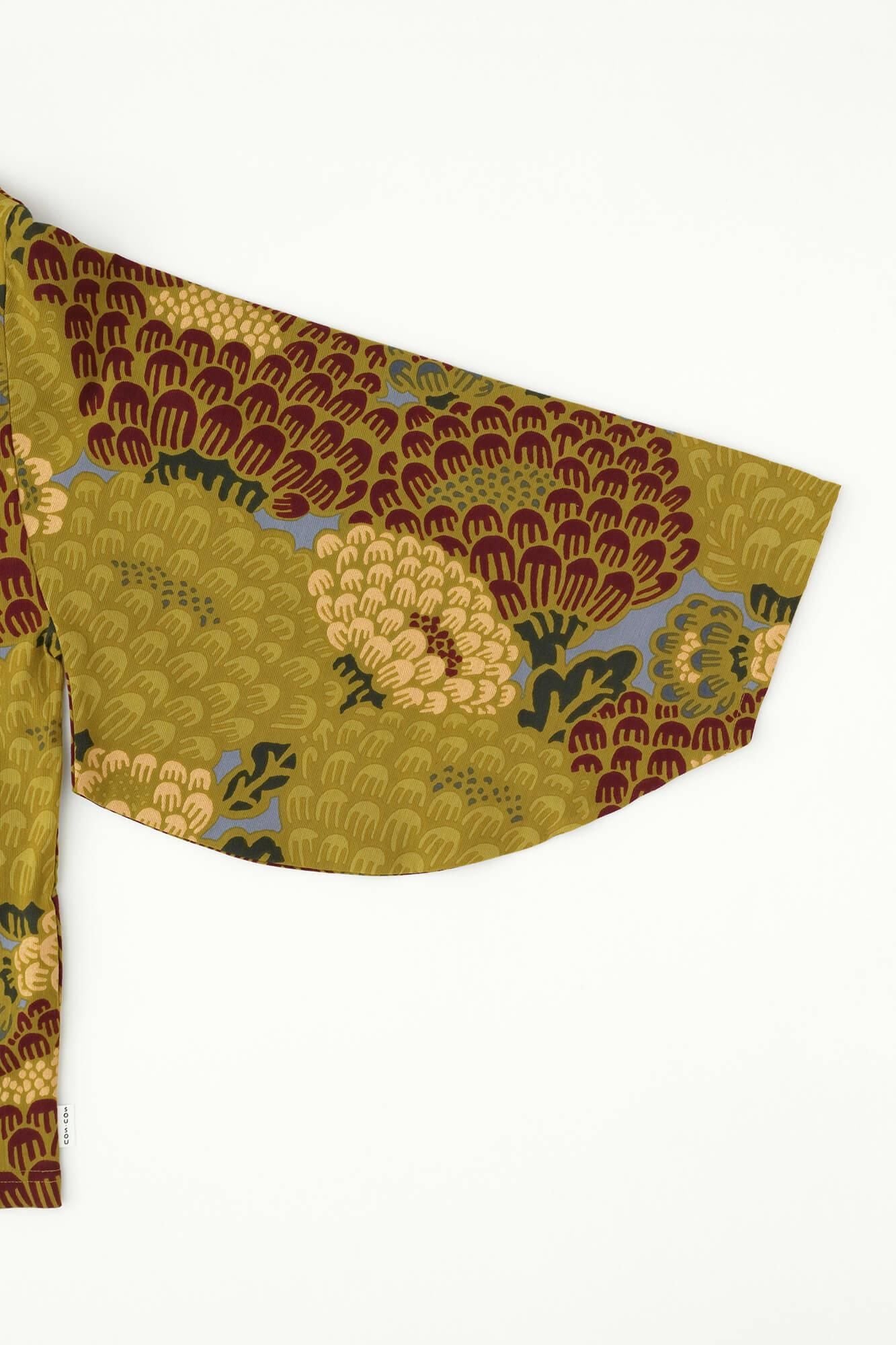 高島縮棉 40/40 和服領上衣/絢爛光華