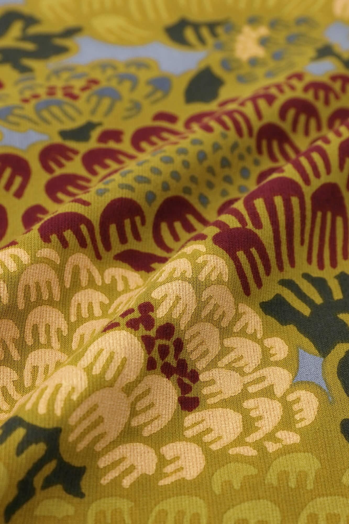 高島縮棉 40/40 和服領上衣/絢爛光華