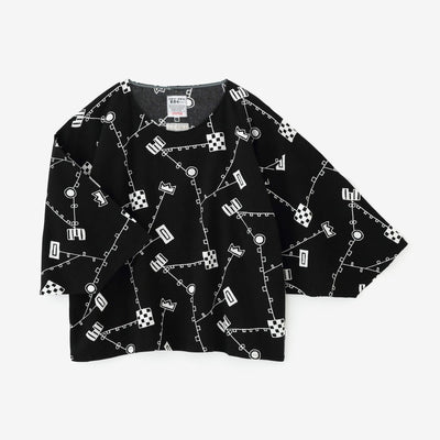 Chizimi Cotton 20/20 Naginata Square Top / Scroll Play