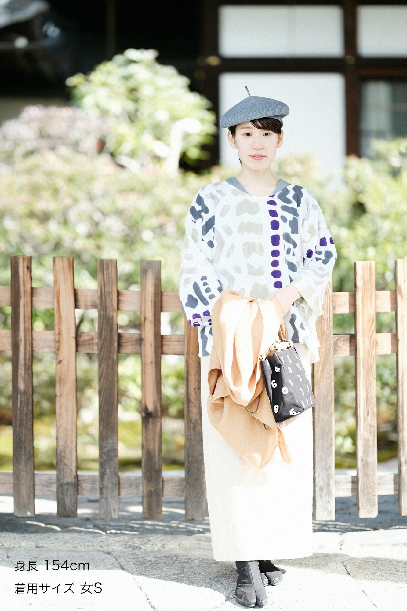 圓弧袖 方形上衣高島縮棉 20/20薙刀方袍 /紋樣