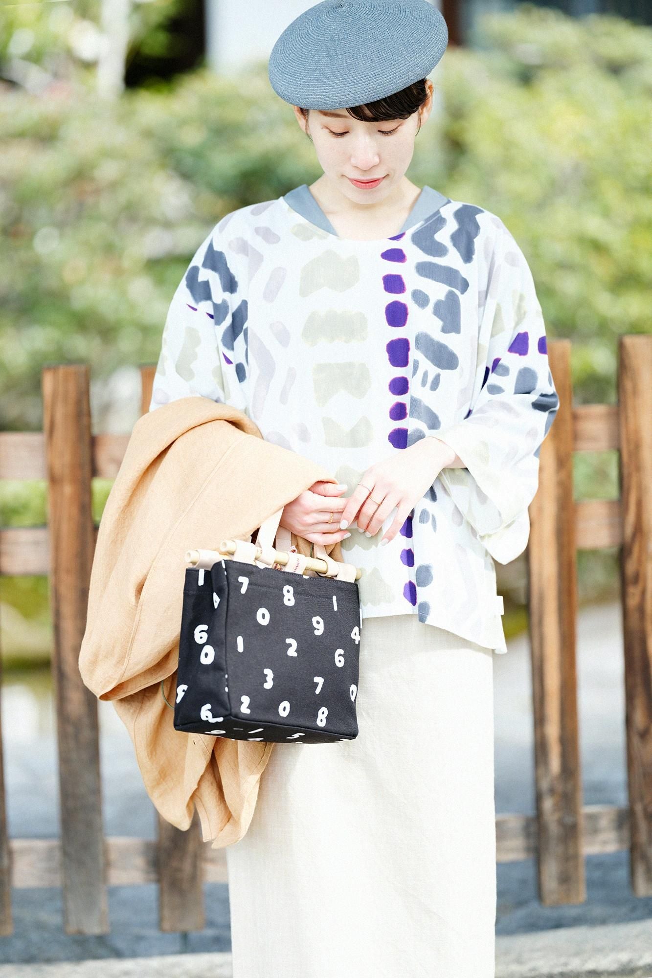 圓弧袖 方形上衣高島縮棉 20/20薙刀方袍 /紋樣