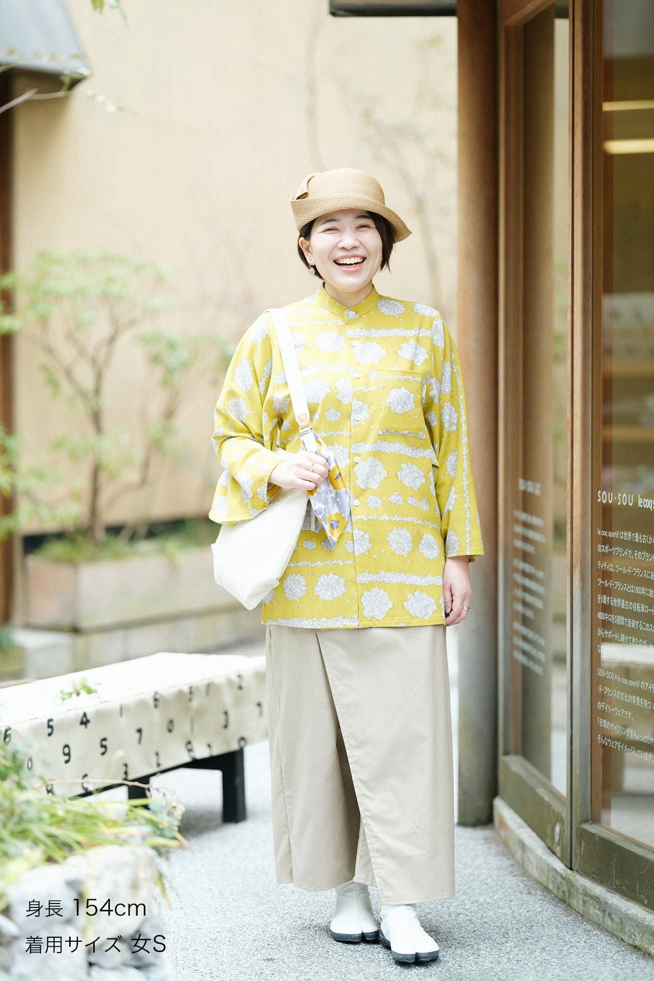 高島縮 20/20 薙刀長草衣（なぎなたながそうい）／白つめ草