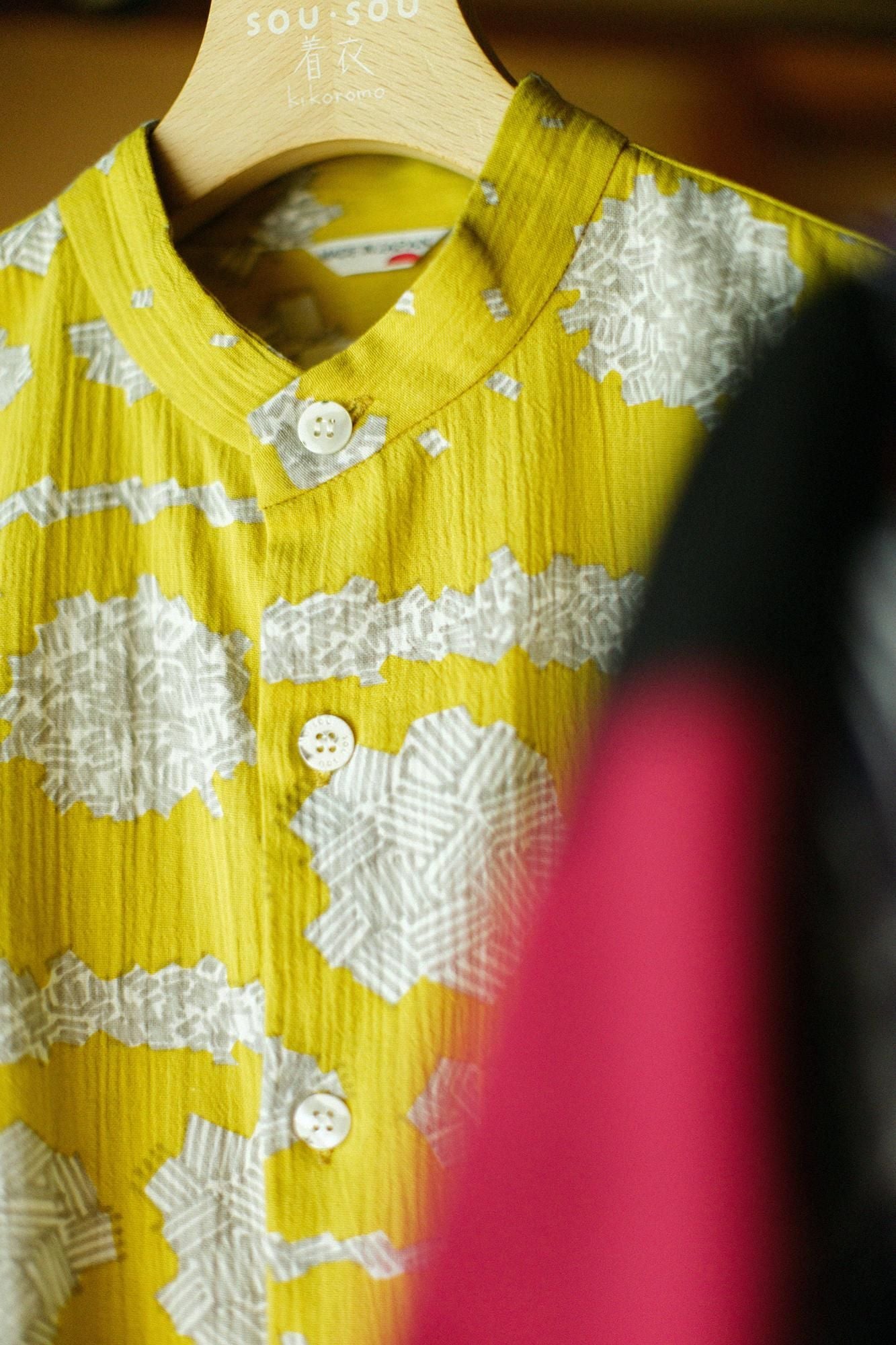 高島縮 20/20 薙刀長草衣（なぎなたながそうい）／白つめ草