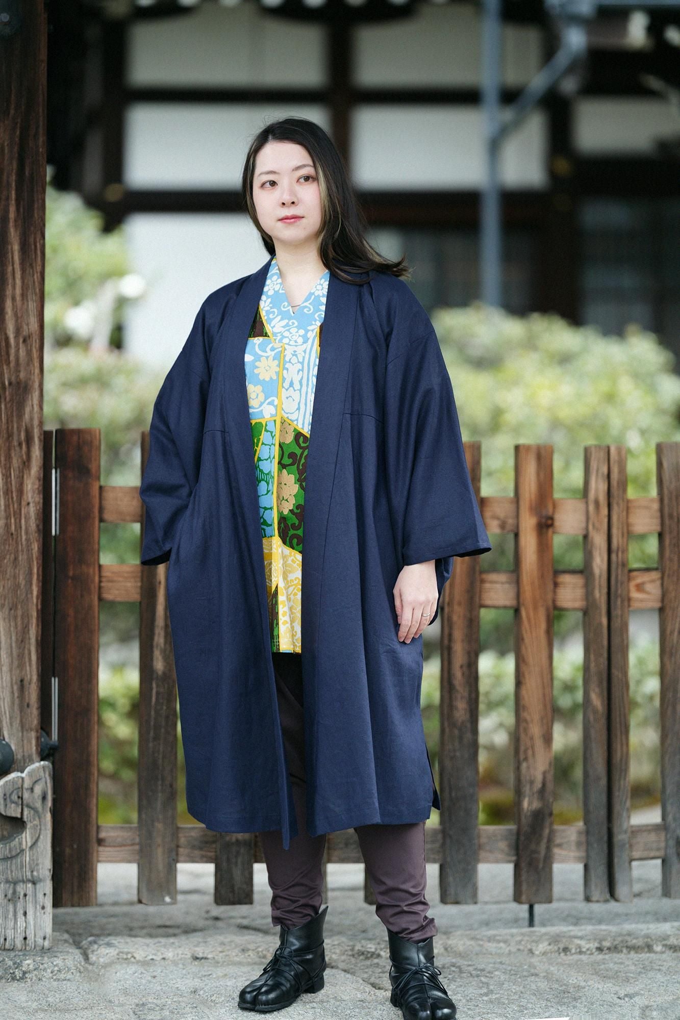 高島縮 20/20 長風靡（ながふうび）／金銀襴緞子等縫合せ（きん