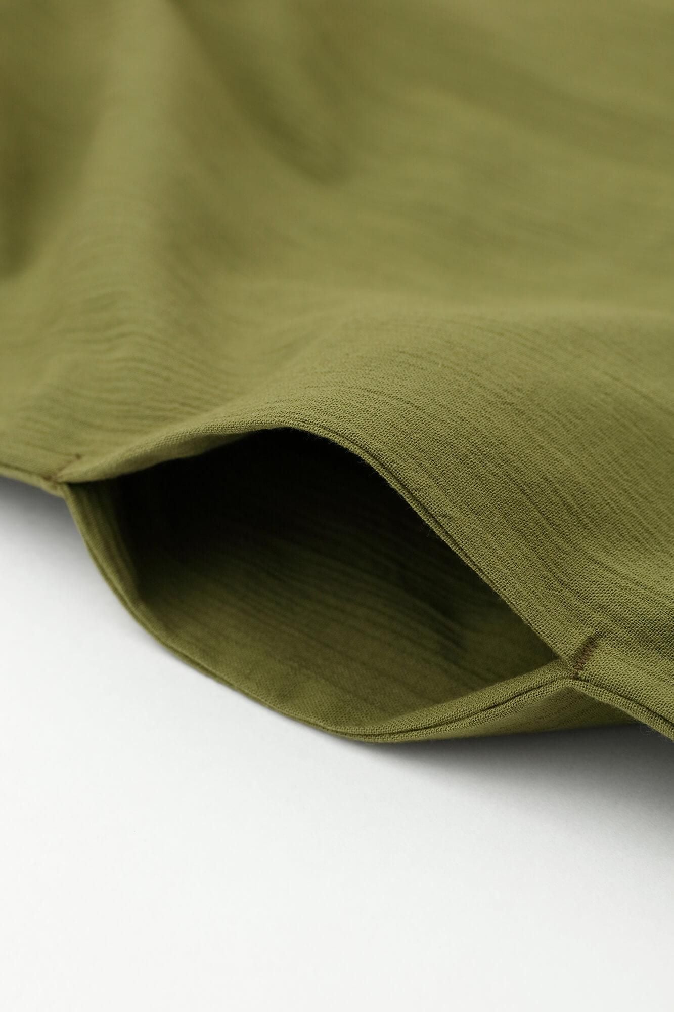 高島縮棉 20/20長風靡/灰綠色