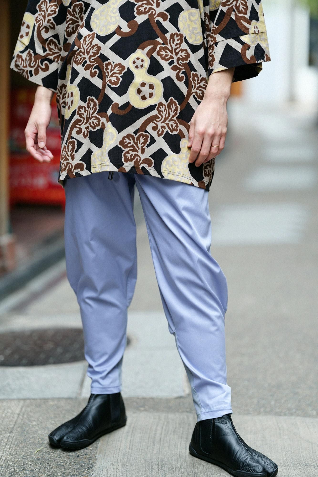 【net限定30%OFF】伸（しん） パルパー(R) 斜子織（ななこおり） 裁付（たっつけ）えんゆう穿き／紅掛空色（べにかけそらいろ）