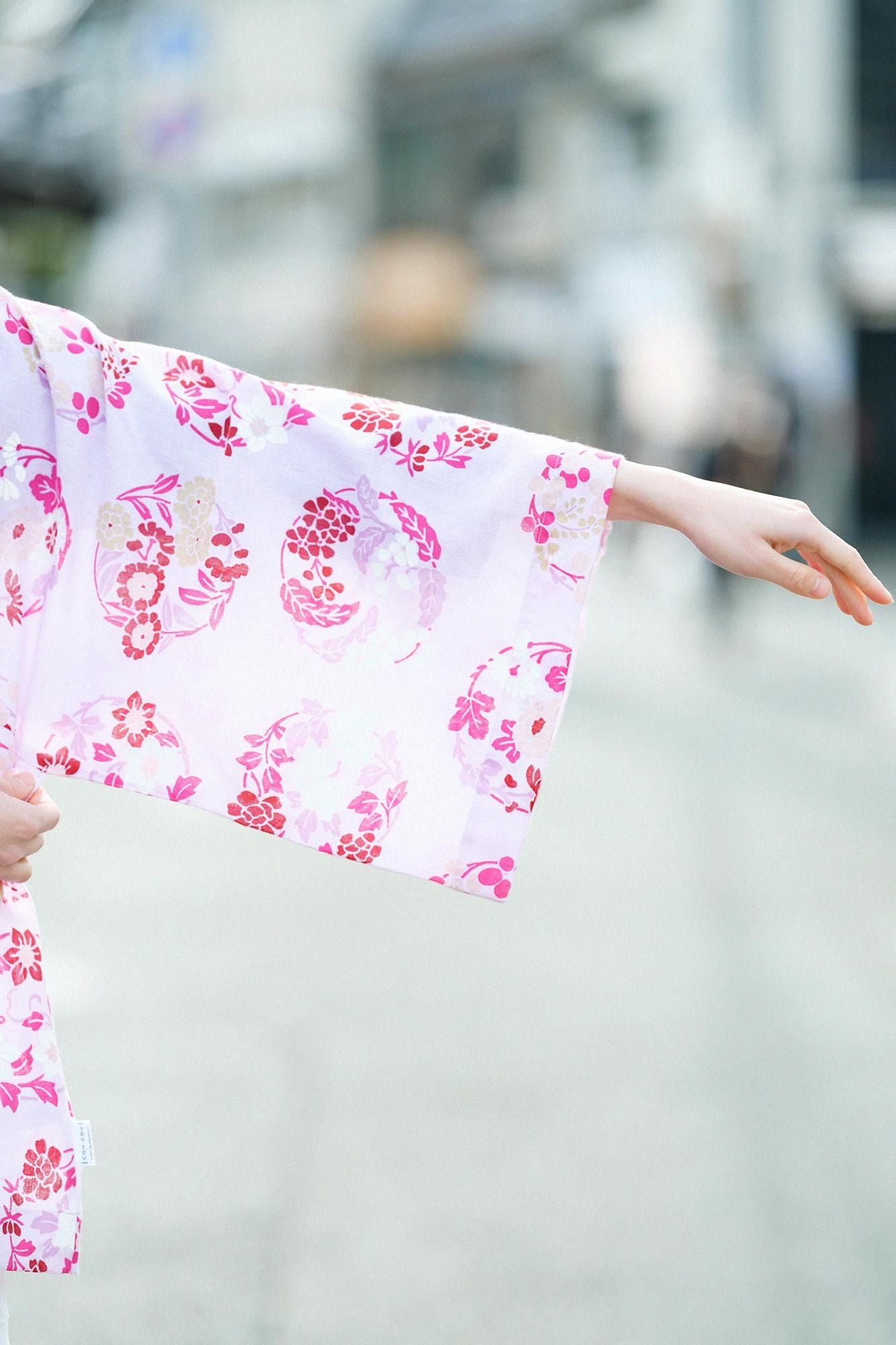 【官網限定】知多木棉 文 大帷洋裝 短長度（Mijikata）/花丸紋樣（花丸紋樣）