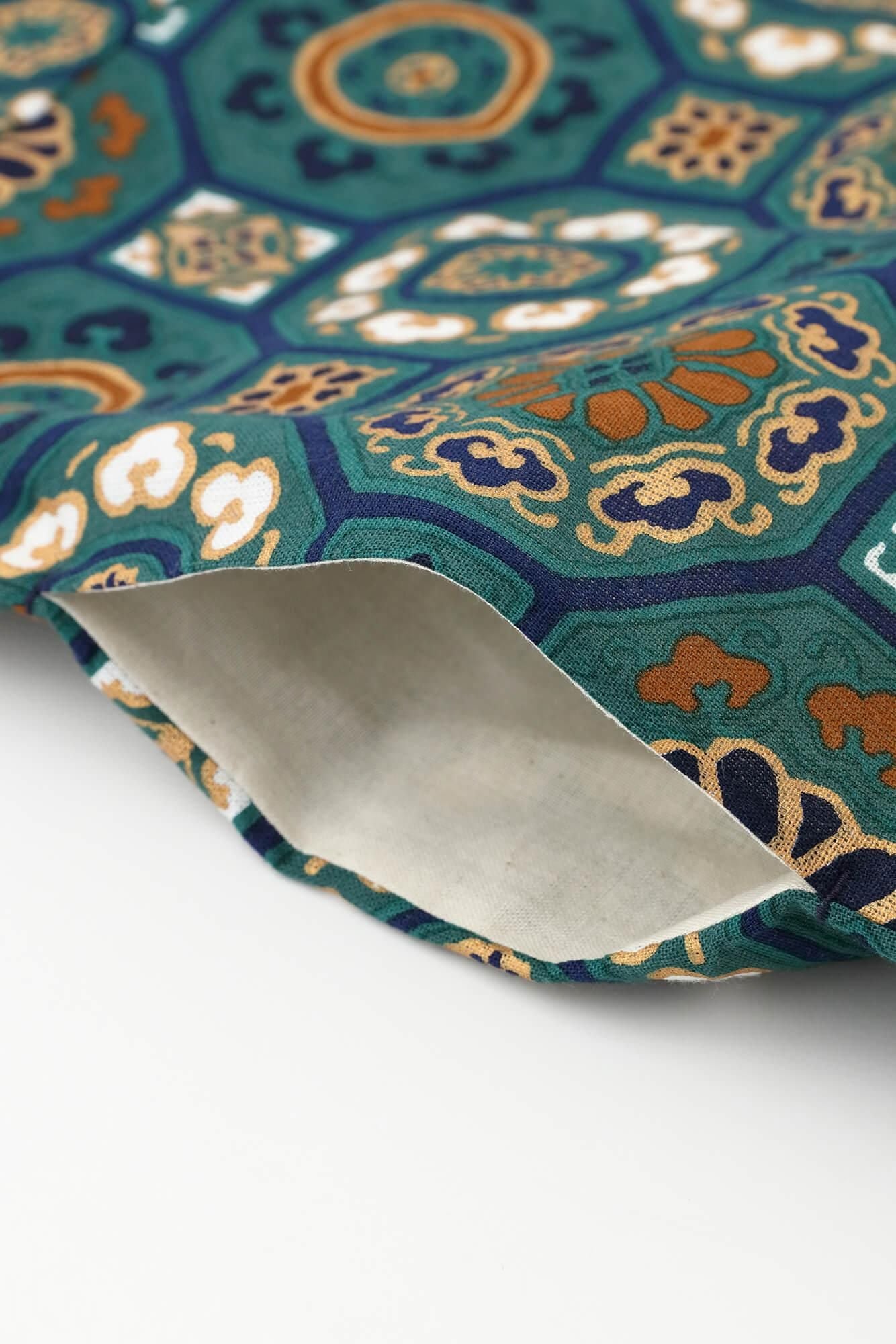 知多木棉 文 大帷洋裝／華麗 碧玉色