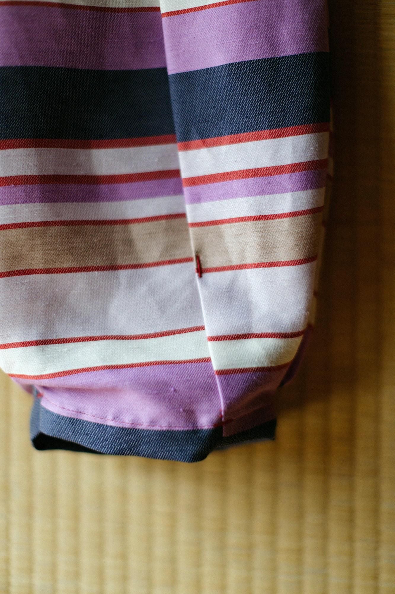 一褶 工人褲/橫條紋夜櫻