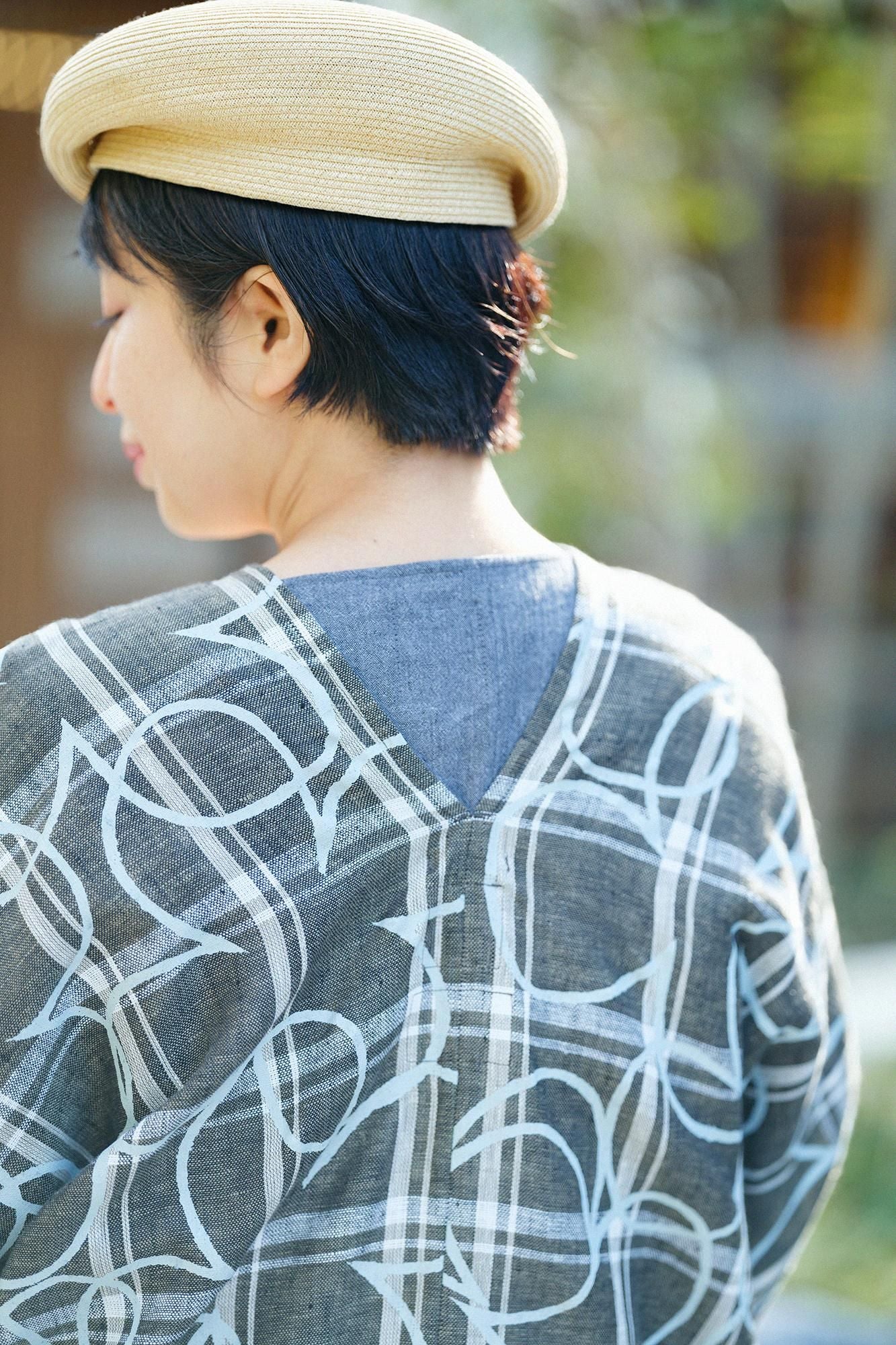 麻 格子織（こうしおり） はつき／しあわせ