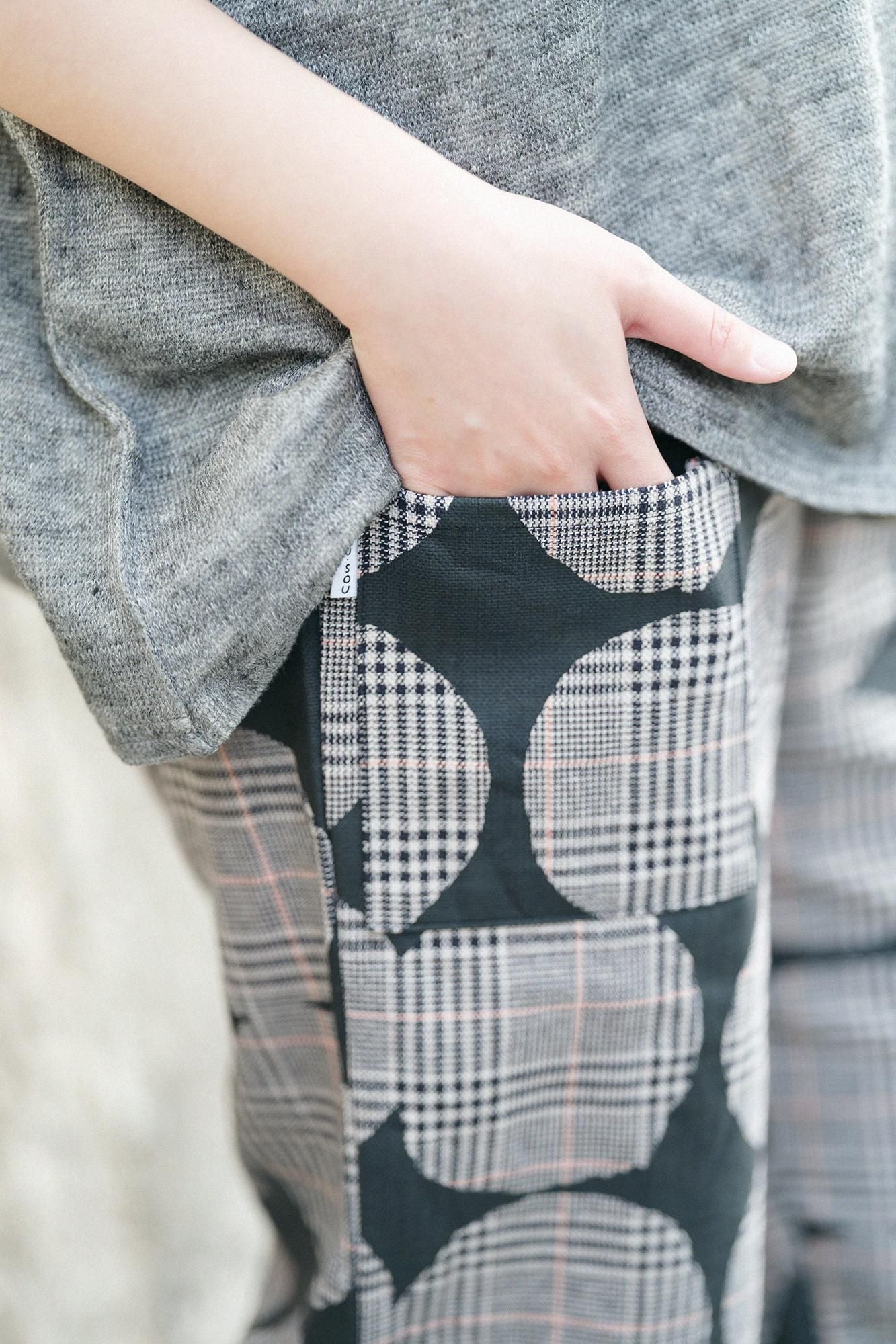 大麻猎犬编织（Chidori koshiori）褶皱（折叠）monpe/ohakaki