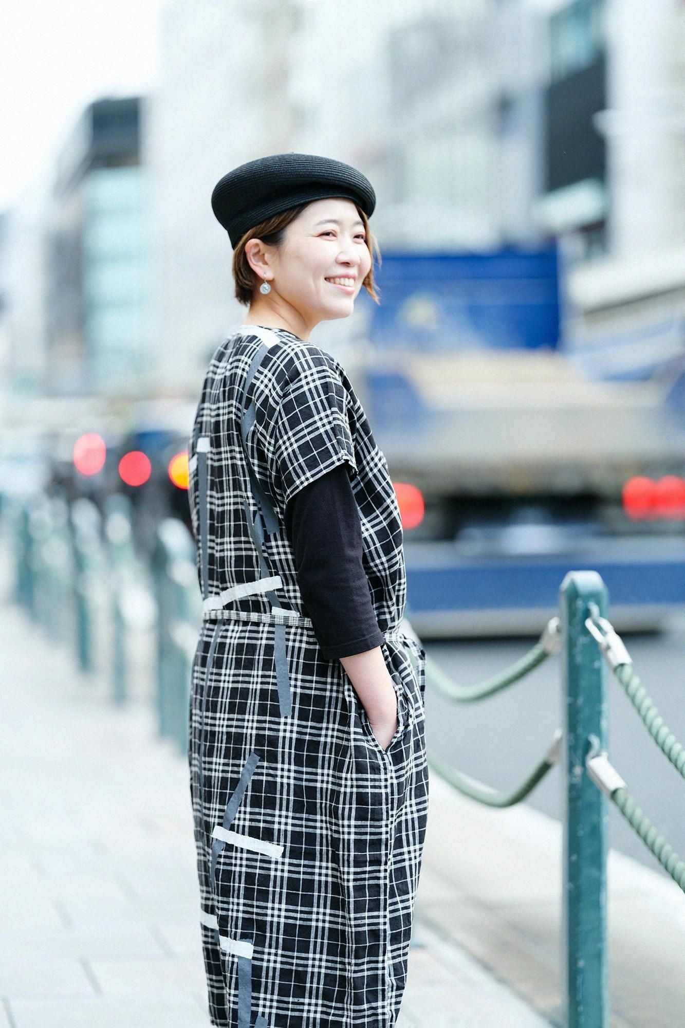 【online한정】마 직사각형 원피스(Chohokei)/Tobi와 여백