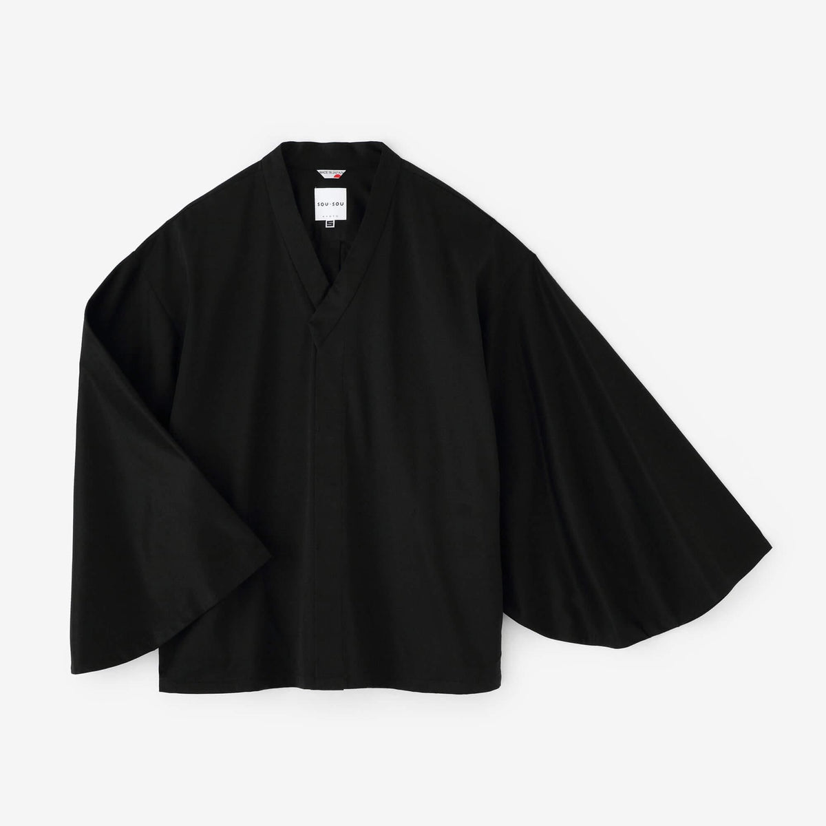 トップス miyata Cotton Cupra Knit Naginata Shirt Narrow Collar Short Length