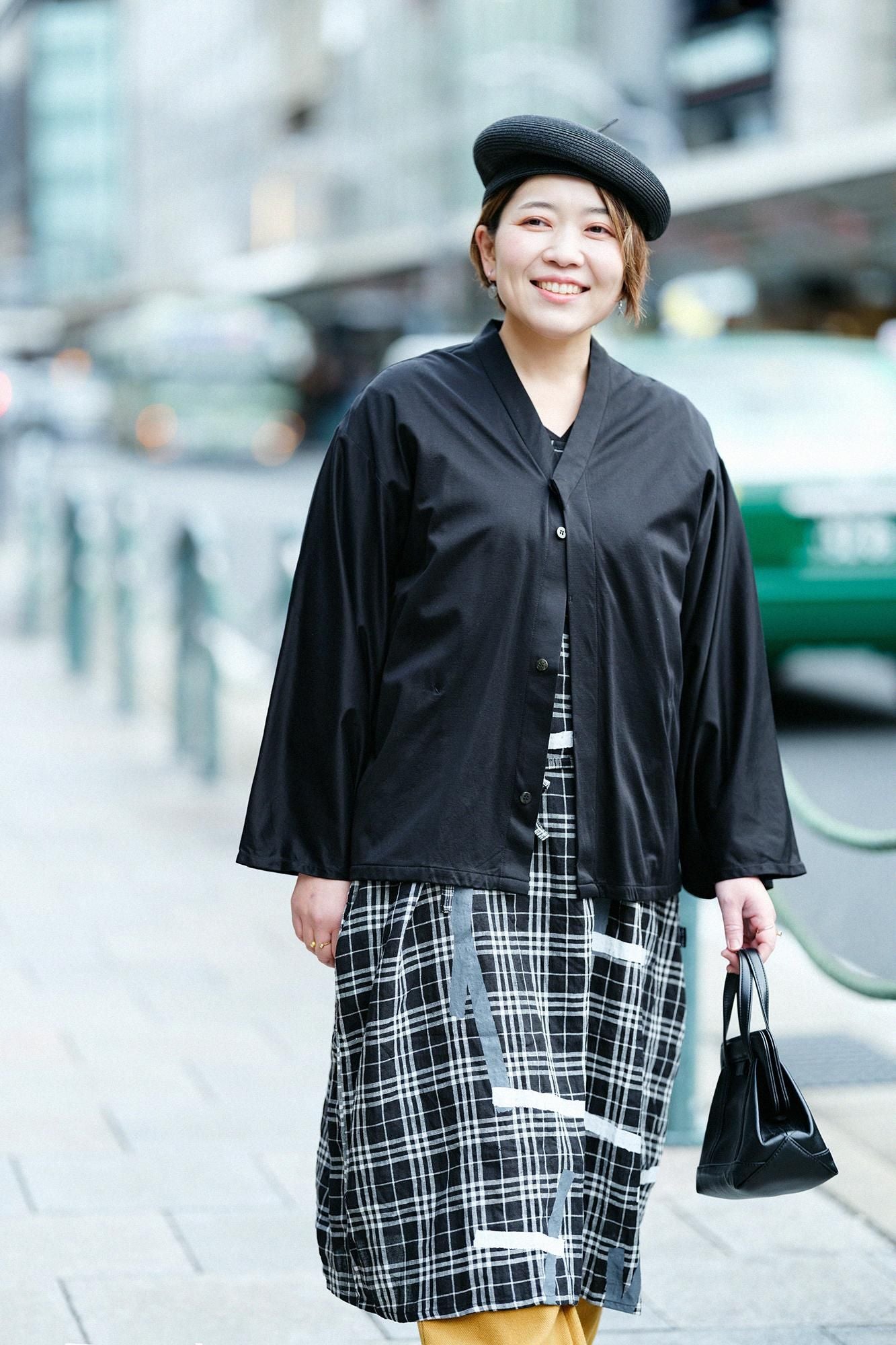 Cotton Cupra ami naginata karigoromo collier mince courte (mijikatake) / couleur plume humide (nagara iro)