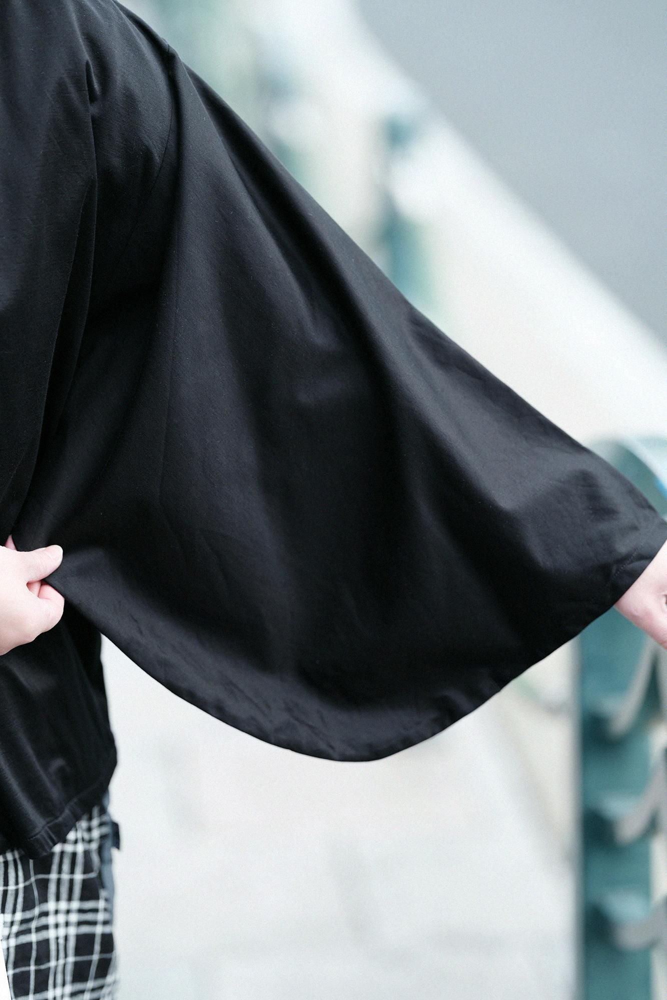 Cotton Cupra ami naginata karigoromo collier mince courte (mijikatake) / couleur plume humide (nagara iro)