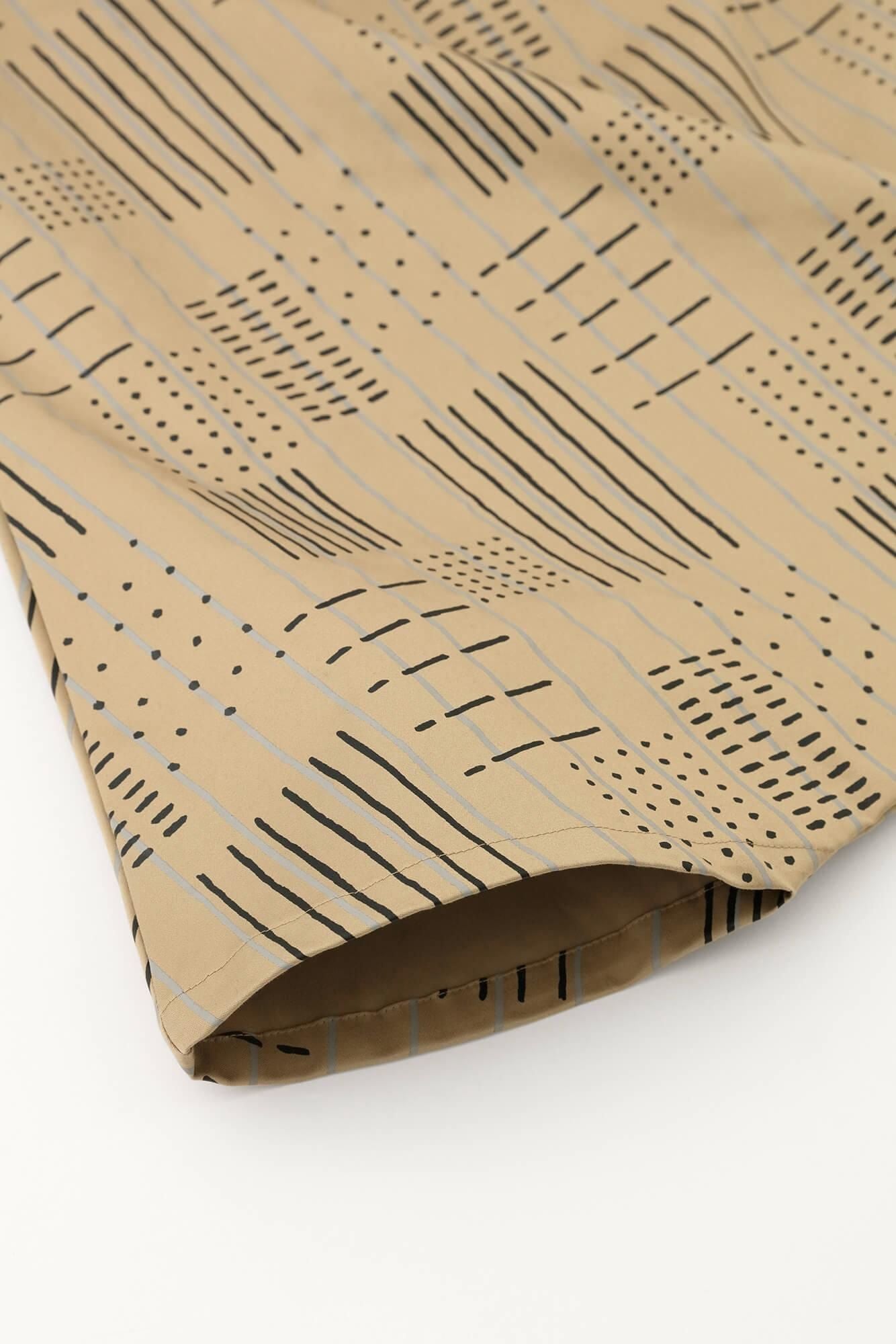 Étirement satin daimonjiyama / gaps et rayures (shima) crasse jaune