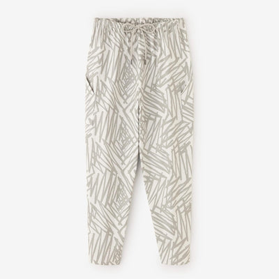 彈性斜紋織BIKE 修腿馬術褲／鋸齒狀 象牙色