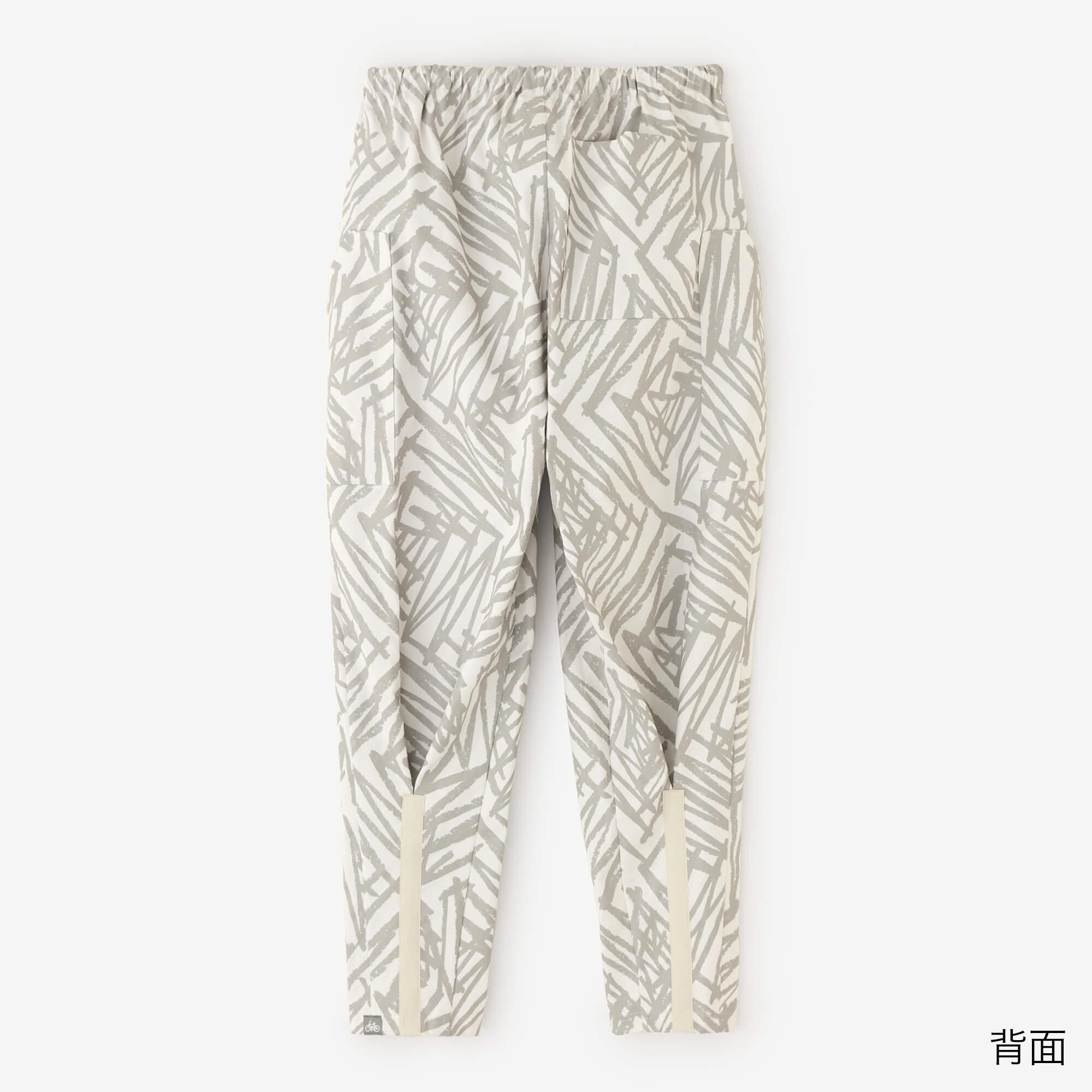 彈性斜紋織BIKE 修腿馬術褲／鋸齒狀 象牙色