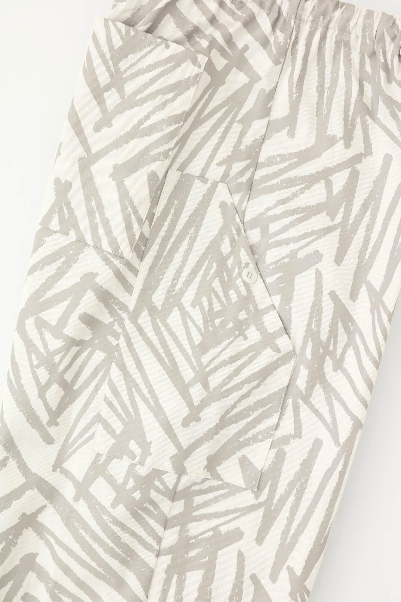 彈性斜紋織BIKE 修腿馬術褲／鋸齒狀 象牙色