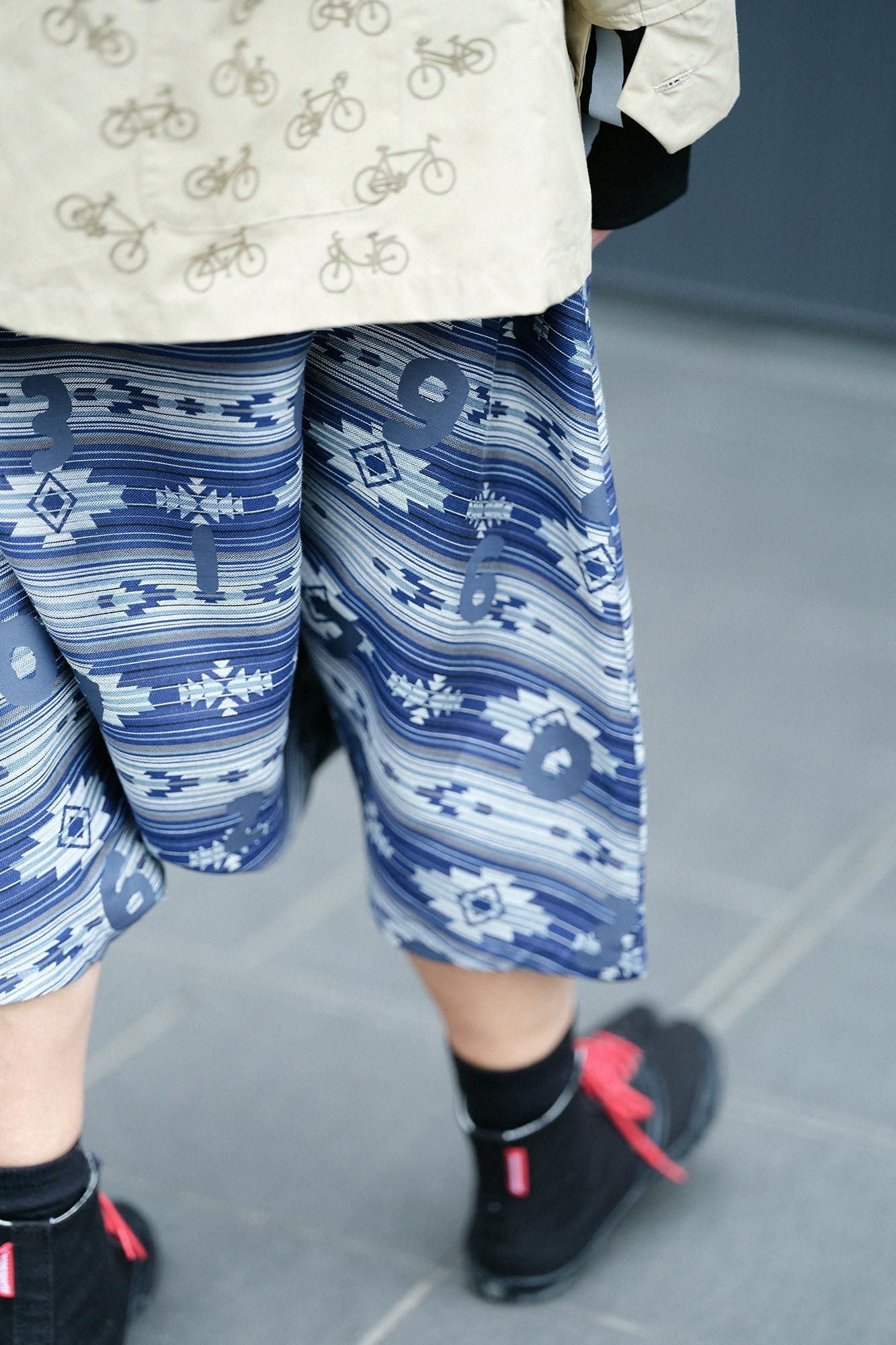 納瓦荷緹花大文字山 飛鼠褲／SO-SU-U十數 寶藍色