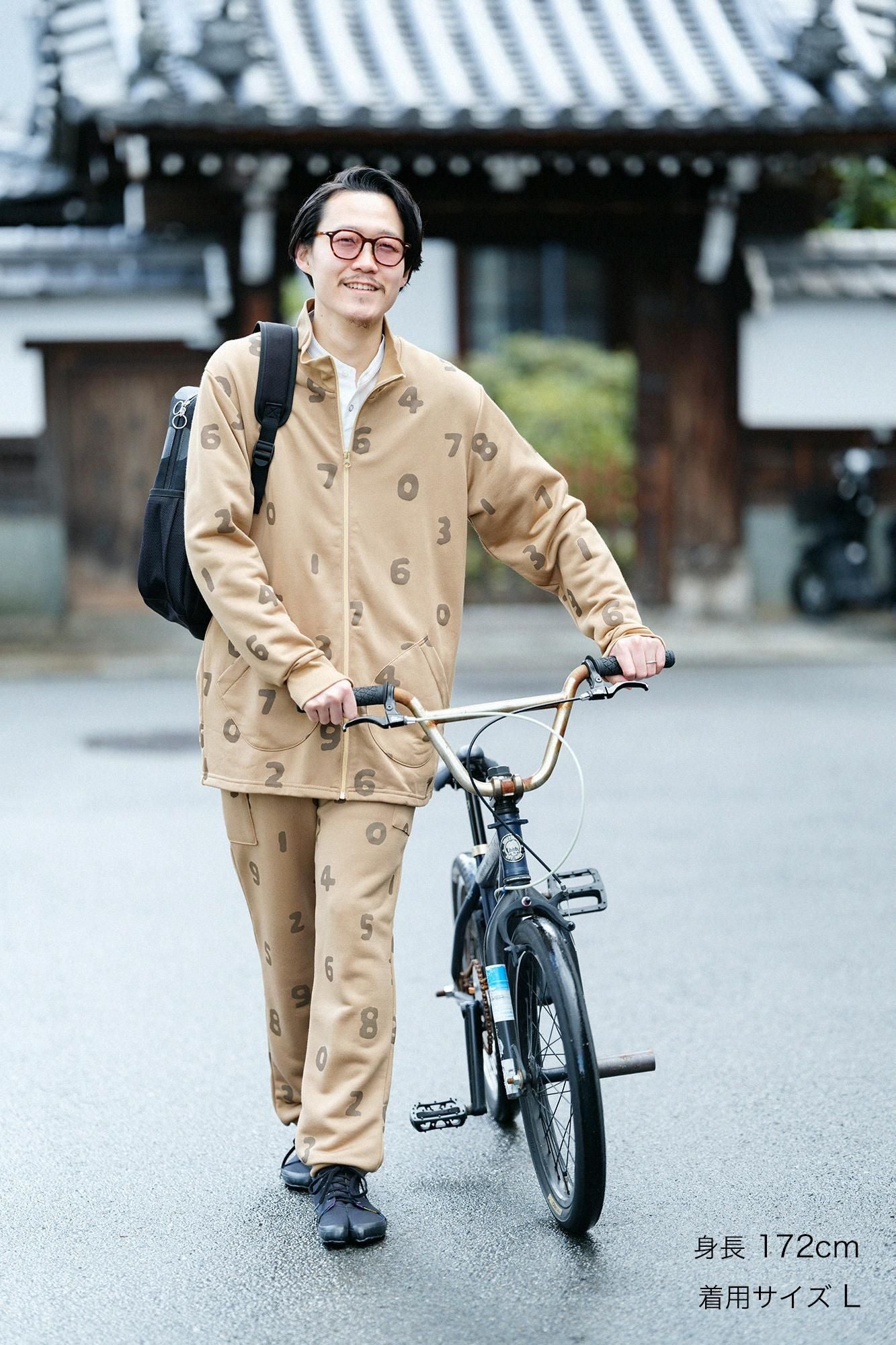裏毛 ZIP UP BIKEブルゾン／SO-SU-U 桑茶（くわちゃ）