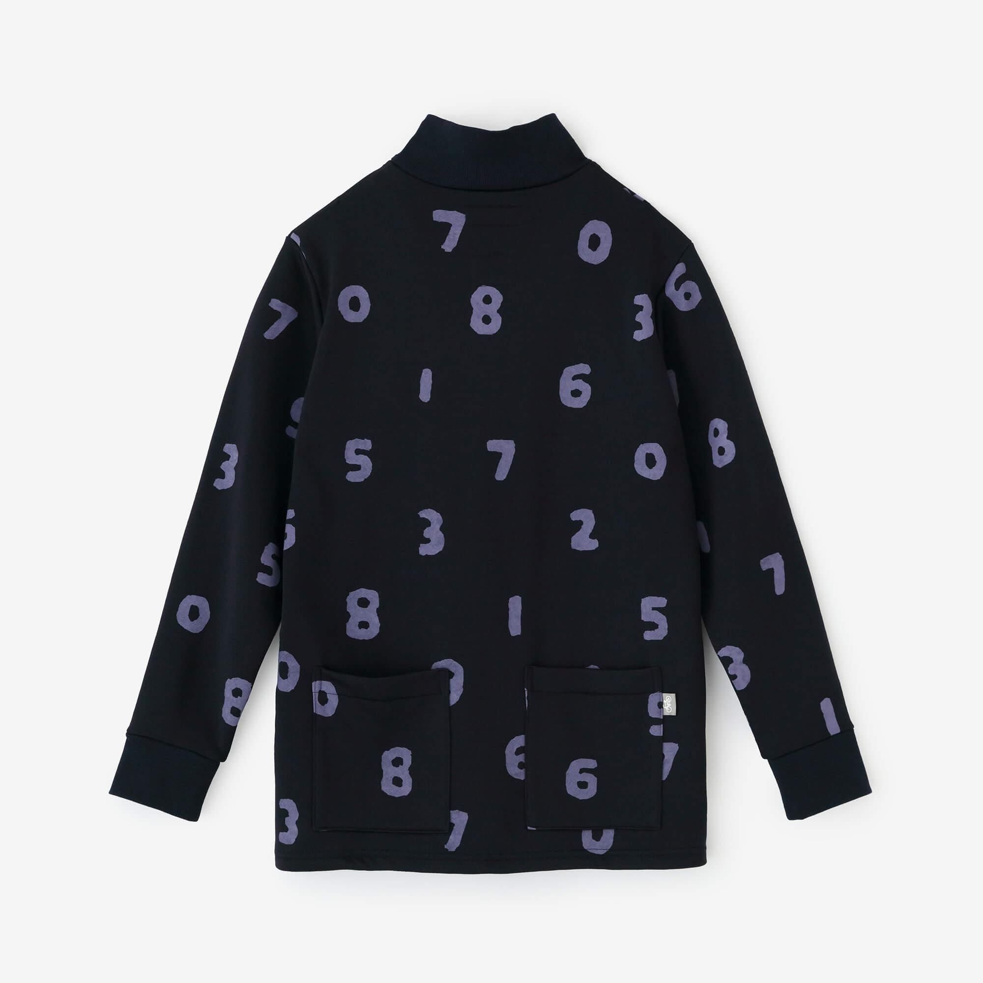 net限定】裏毛 ZIP UP BIKEブルゾン／SO-SU-U 深紺（しんこん）