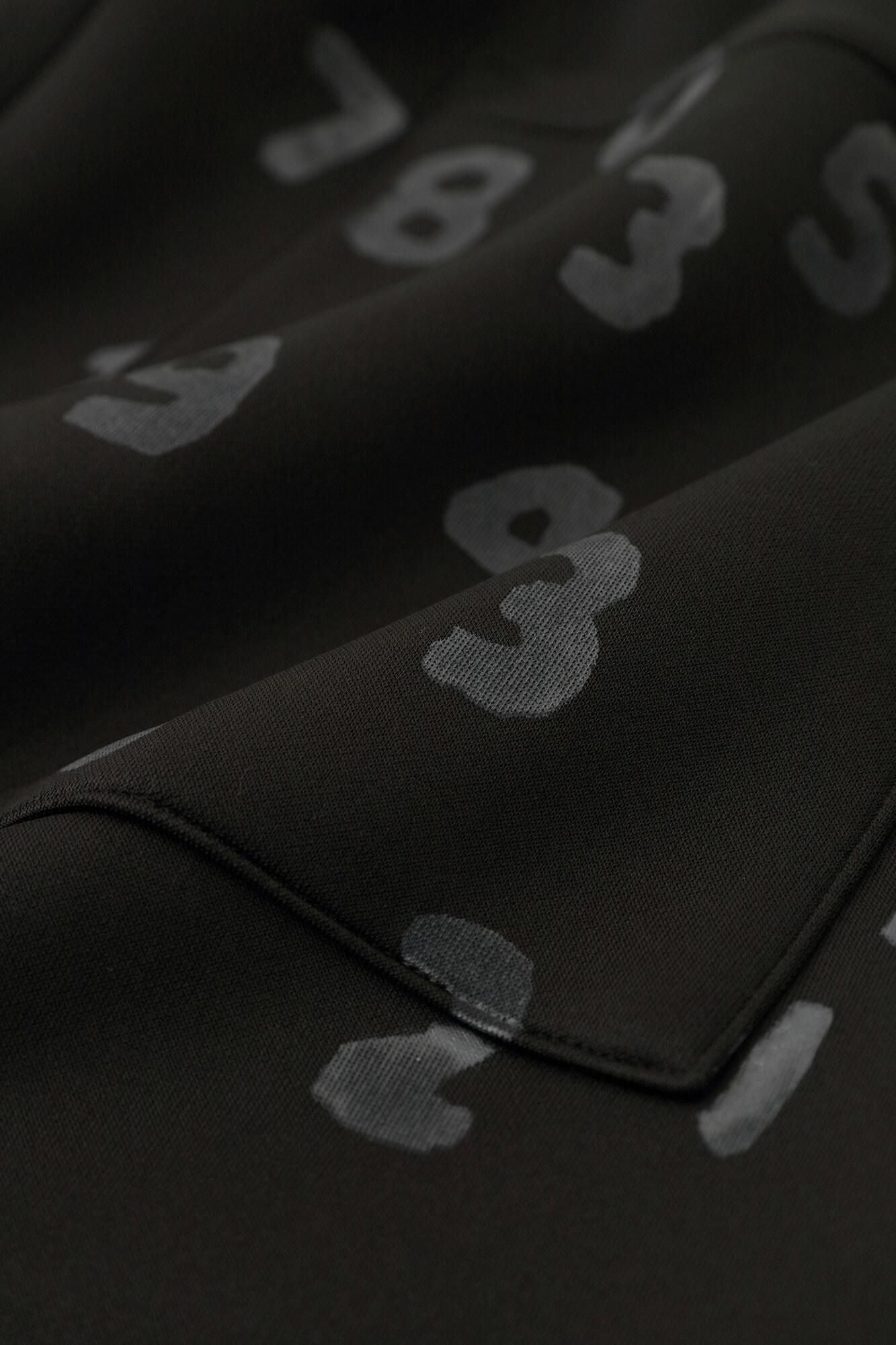 [仅在线] 2way拉伸纸板编织宽裤子/nyuha颜色