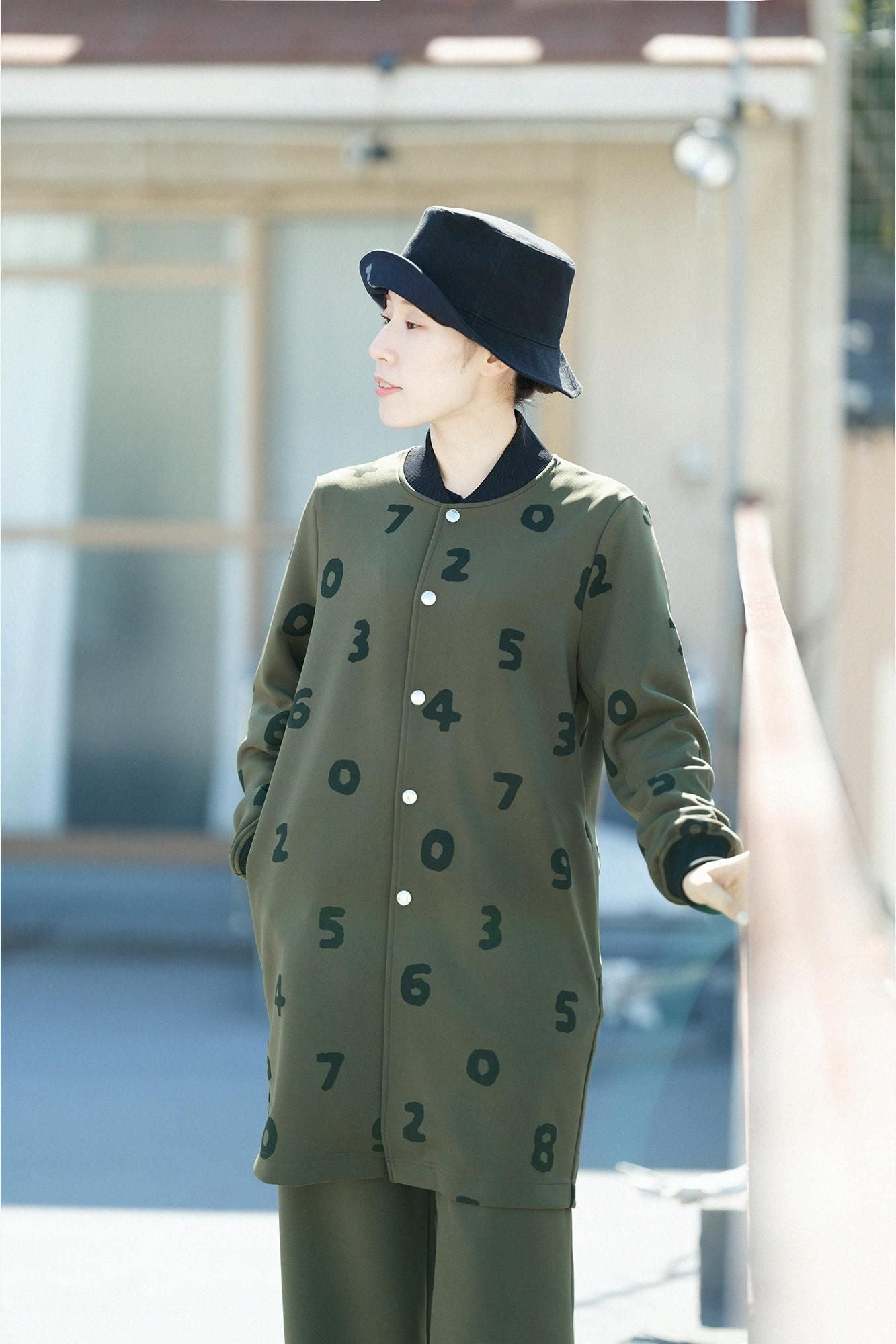 2WAY彈性瓦楞針織外套/ SO-SU-U十數璃寛茶色