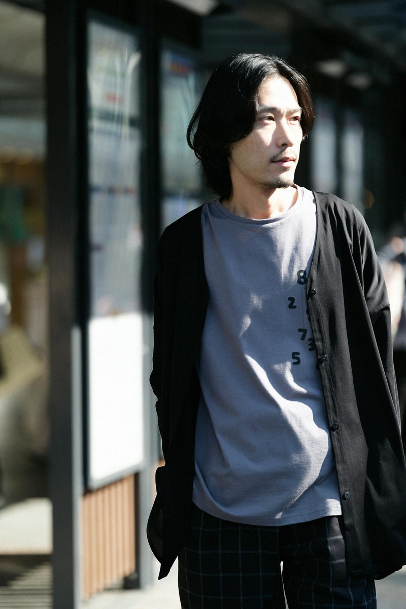 ハイゲージ天竺 長袖ポケットTシャツ