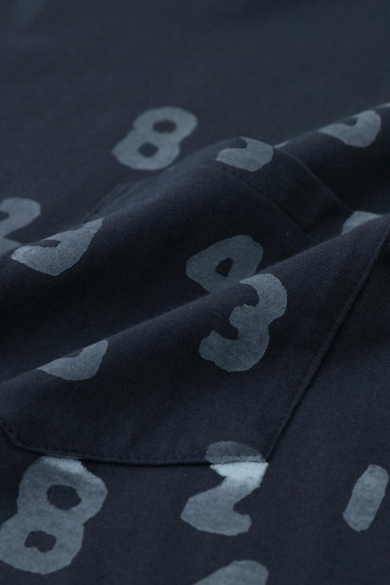 【net限定】30単 ハイゲージ天竺 長袖ポケットTシャツ／深紺（しんこん）