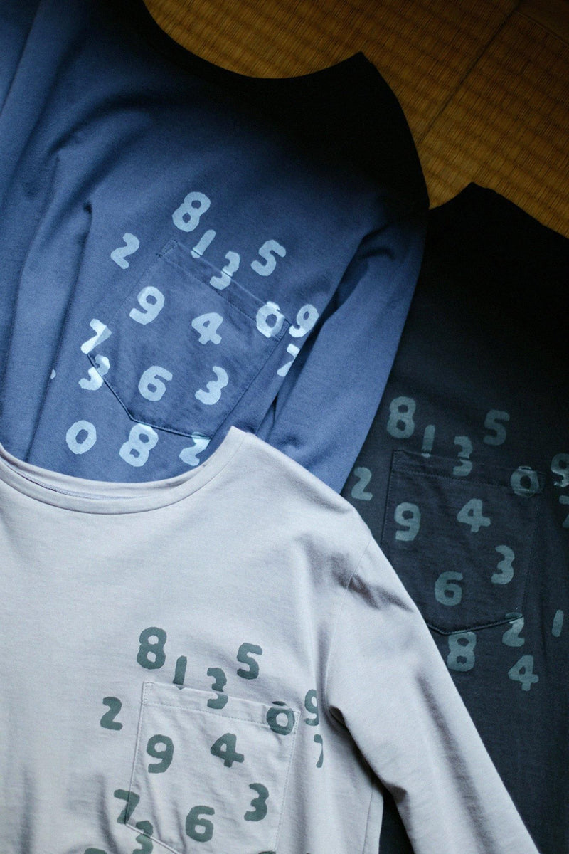 ハイゲージ天竺 長袖ポケットTシャツ