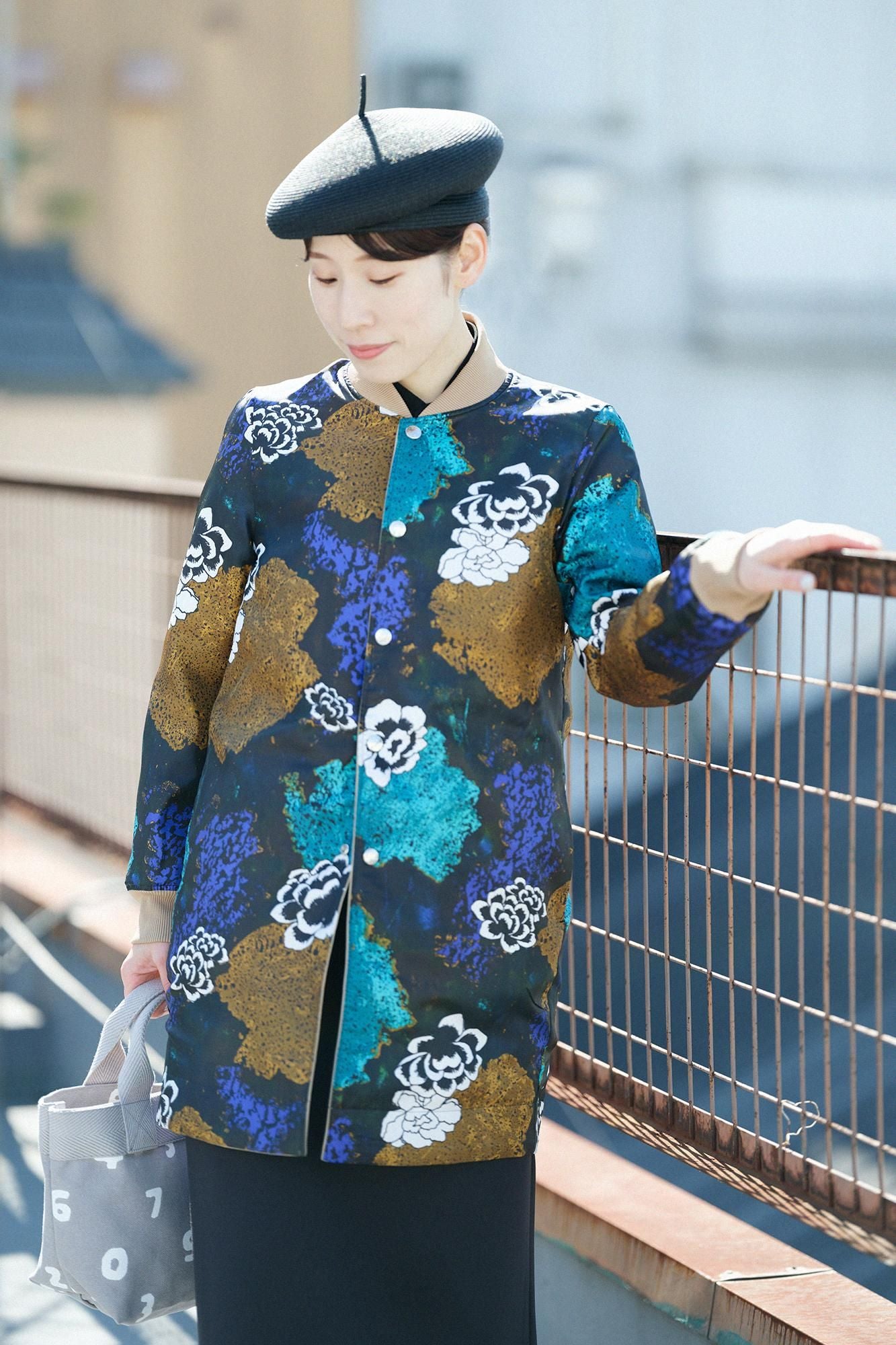 60双Gabardine可逆的盛装鞋/木兰颜色（Mokuranjiki）X Raw Stone