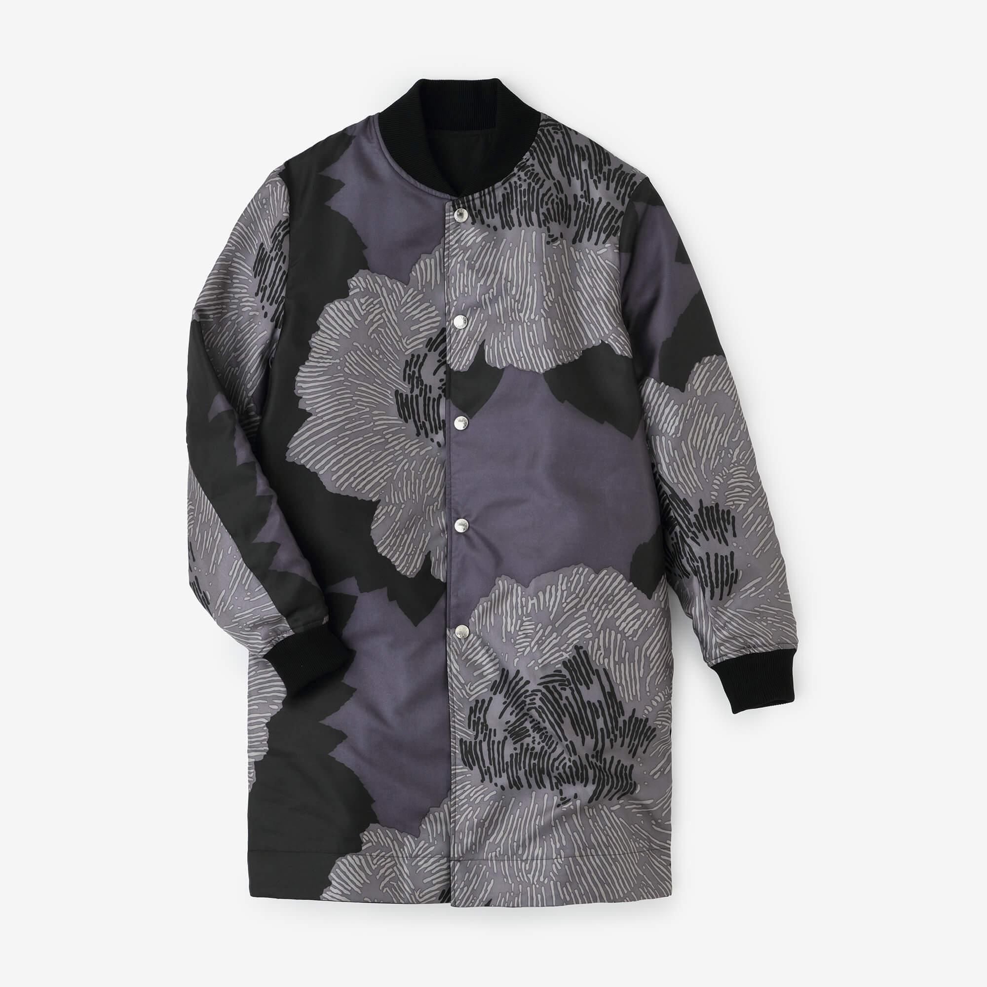 net限定】60双ギャバジン リバーシブルブルゾン／濡羽色（ぬればいろ