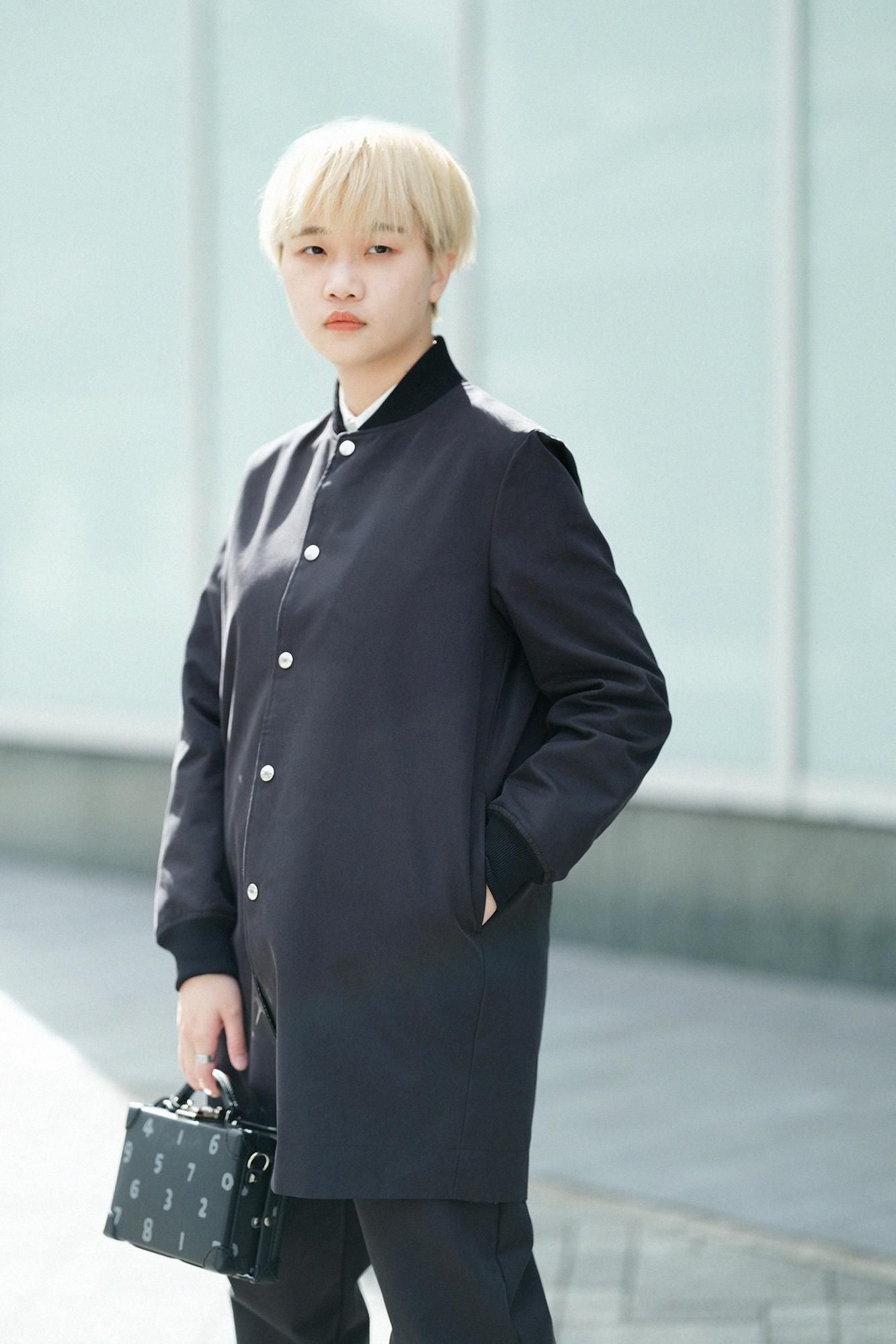 [Nur im Internet verfügbar] 60 Twin Gabardine Wendeblouson/Wet Color x Pfingstrosen