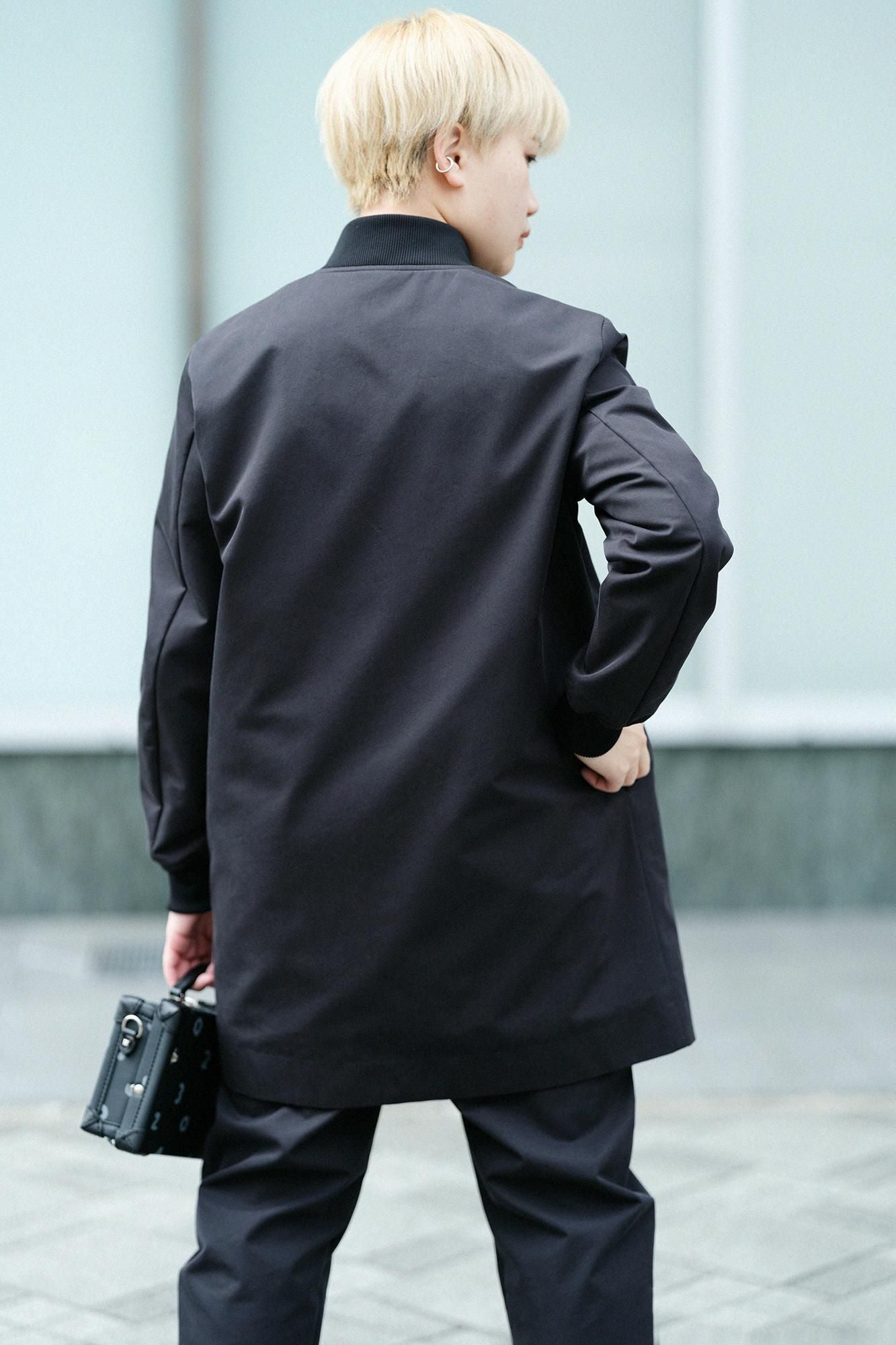 [Nur im Internet verfügbar] 60 Twin Gabardine Wendeblouson/Wet Color x Pfingstrosen