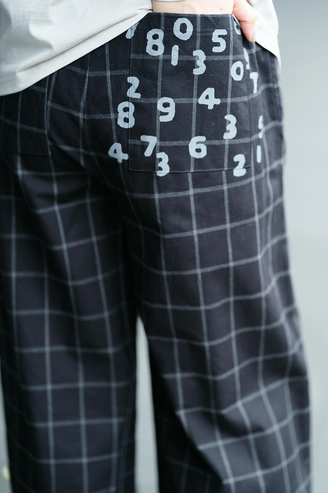 【网络限定】防潮阔腿裤/Nureha格子(Nurebagoushi)